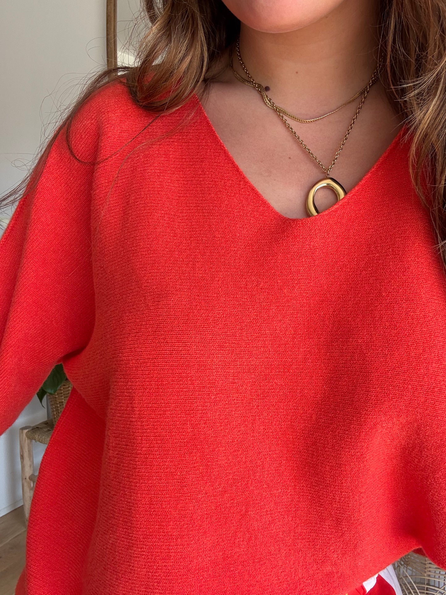 Pull léger orange sanguine 🍊