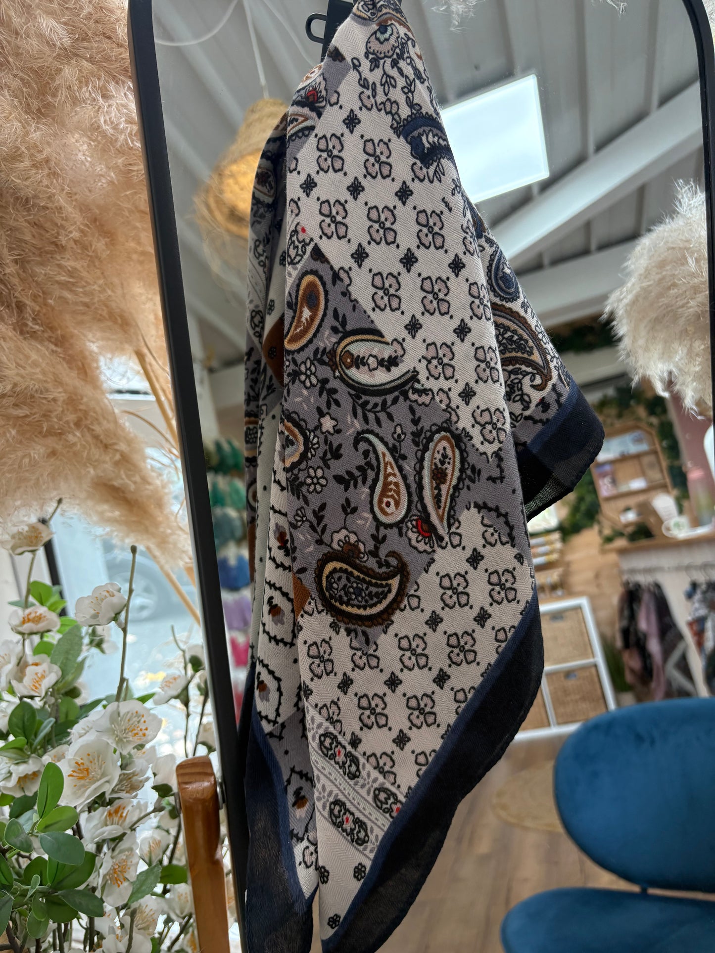 Foulard bandana marine choco