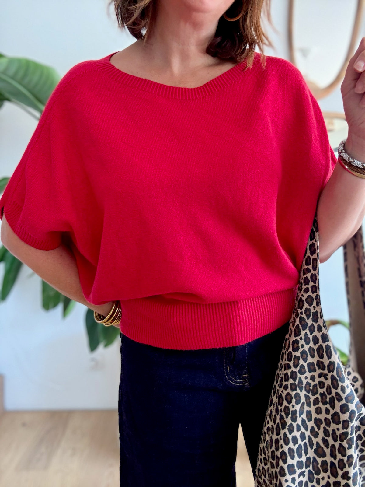 Pull Marina rouge