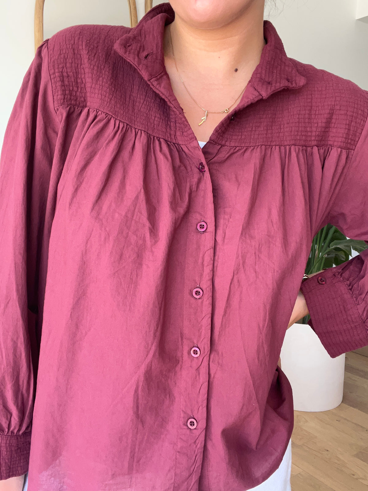 Chemise Jasmina Bordeaux