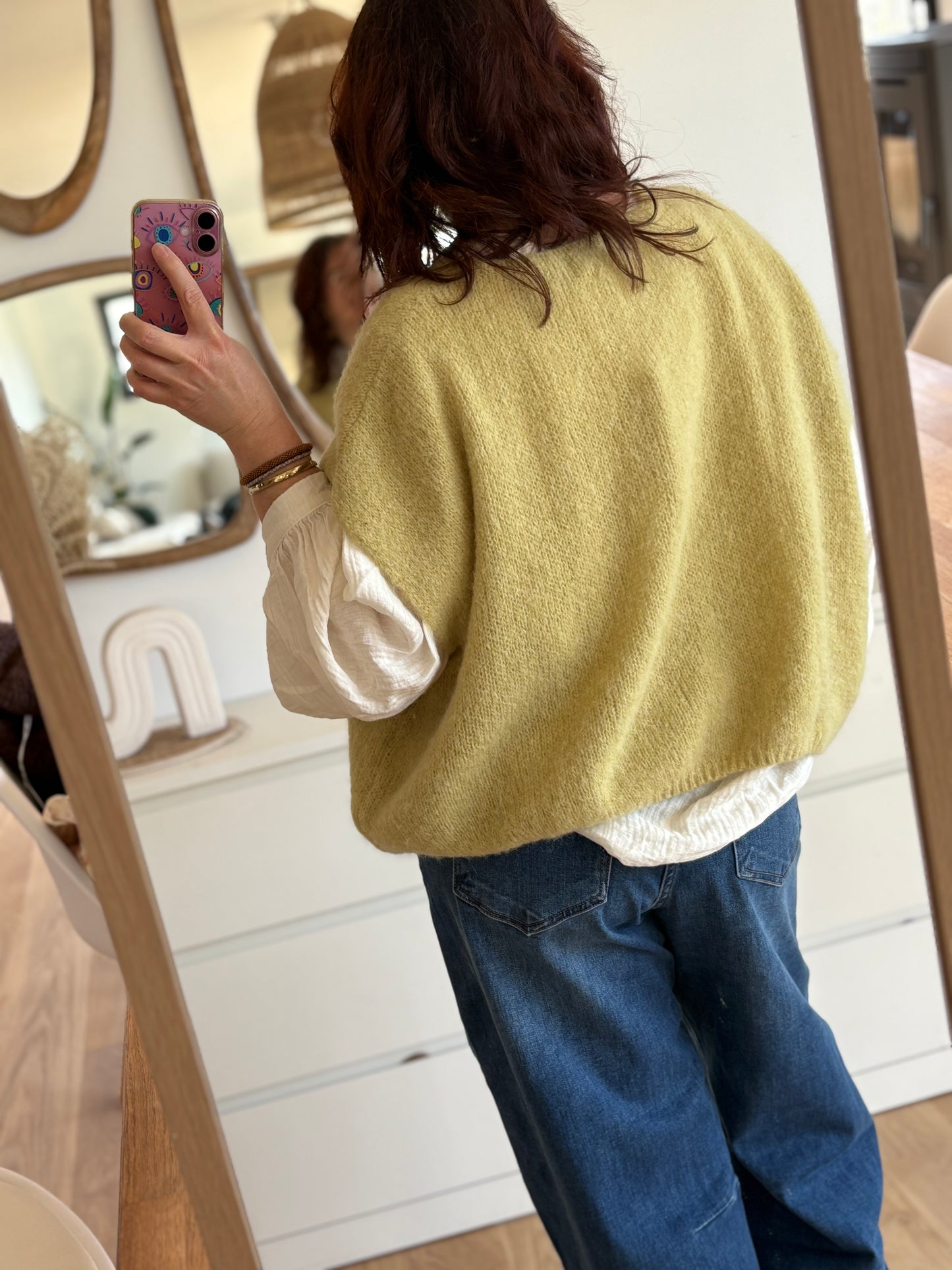 Pull Leon sans manches vert