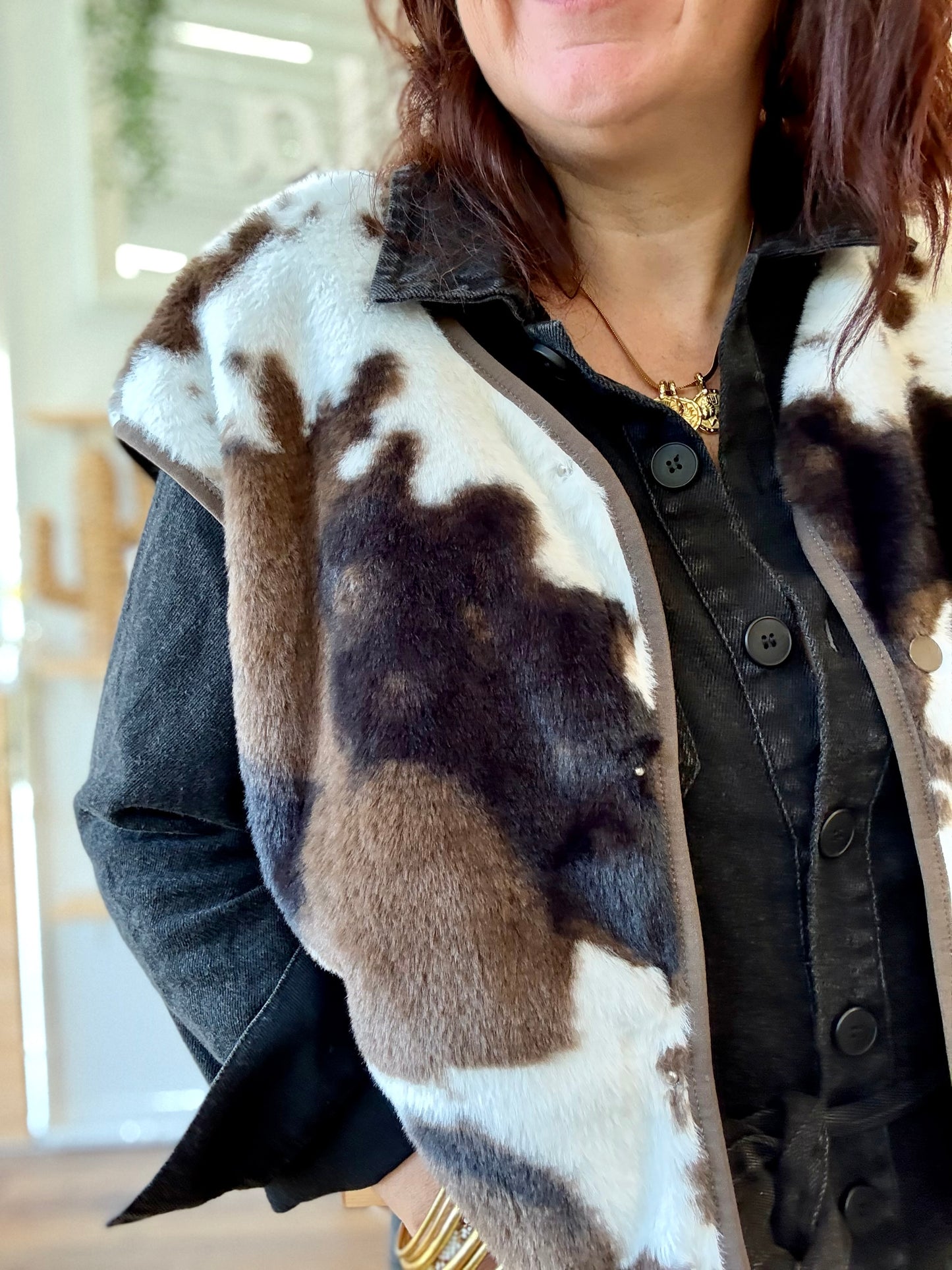 Veste sans manches cow