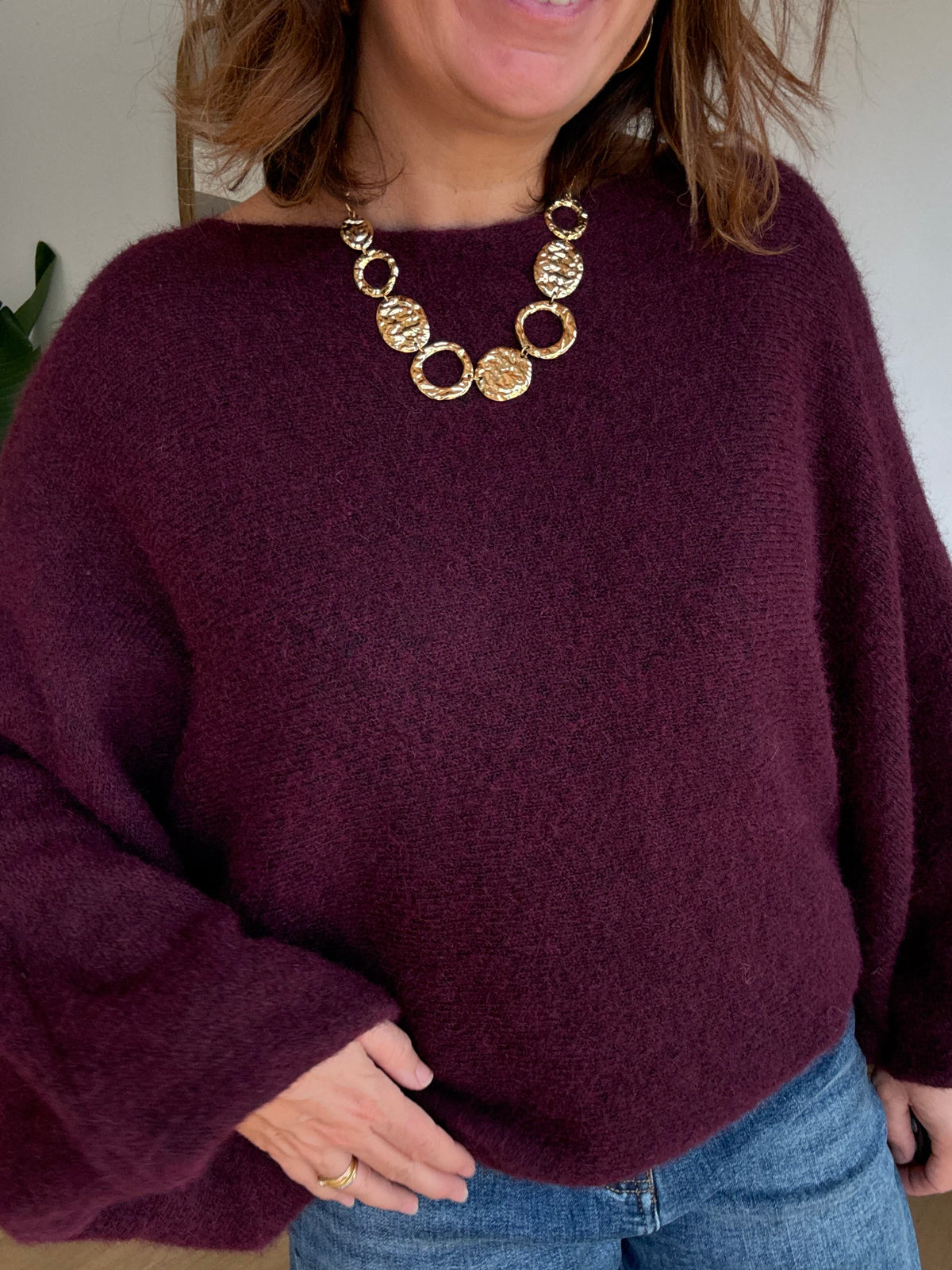 Pull Oliver bordeaux