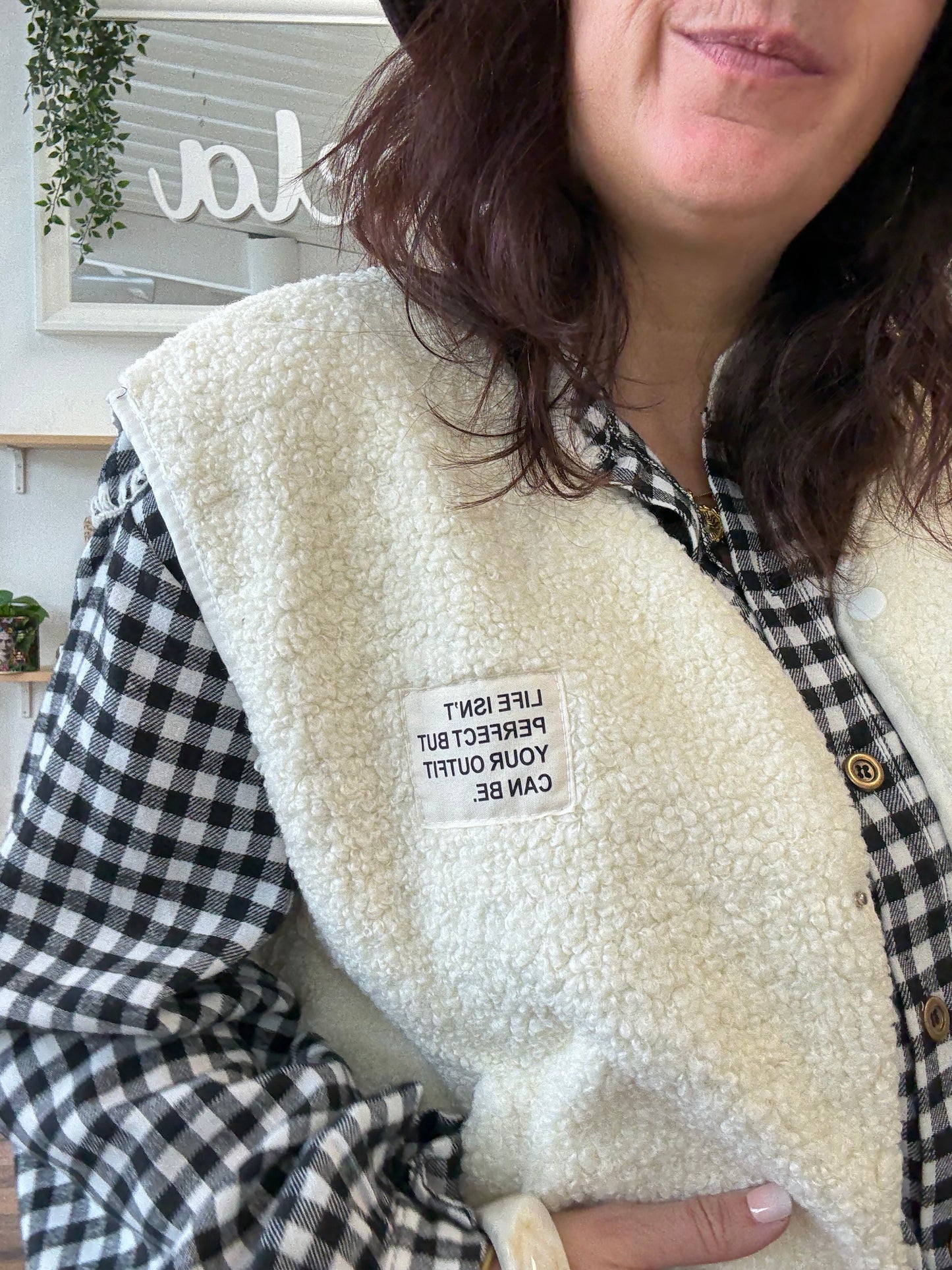 Chemise vichy noir et blanc