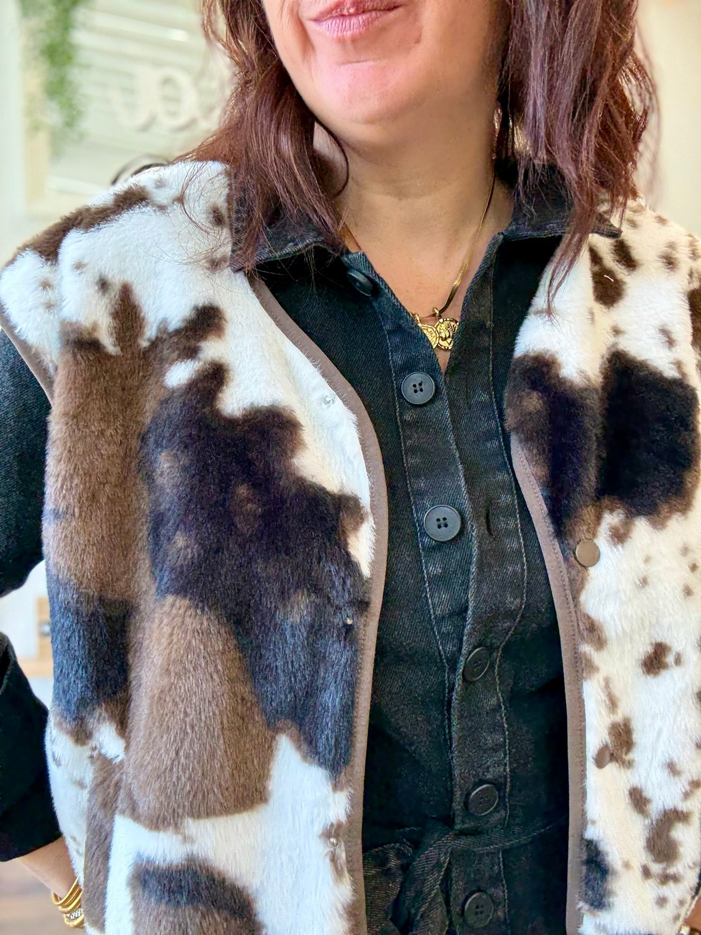 Veste sans manches cow