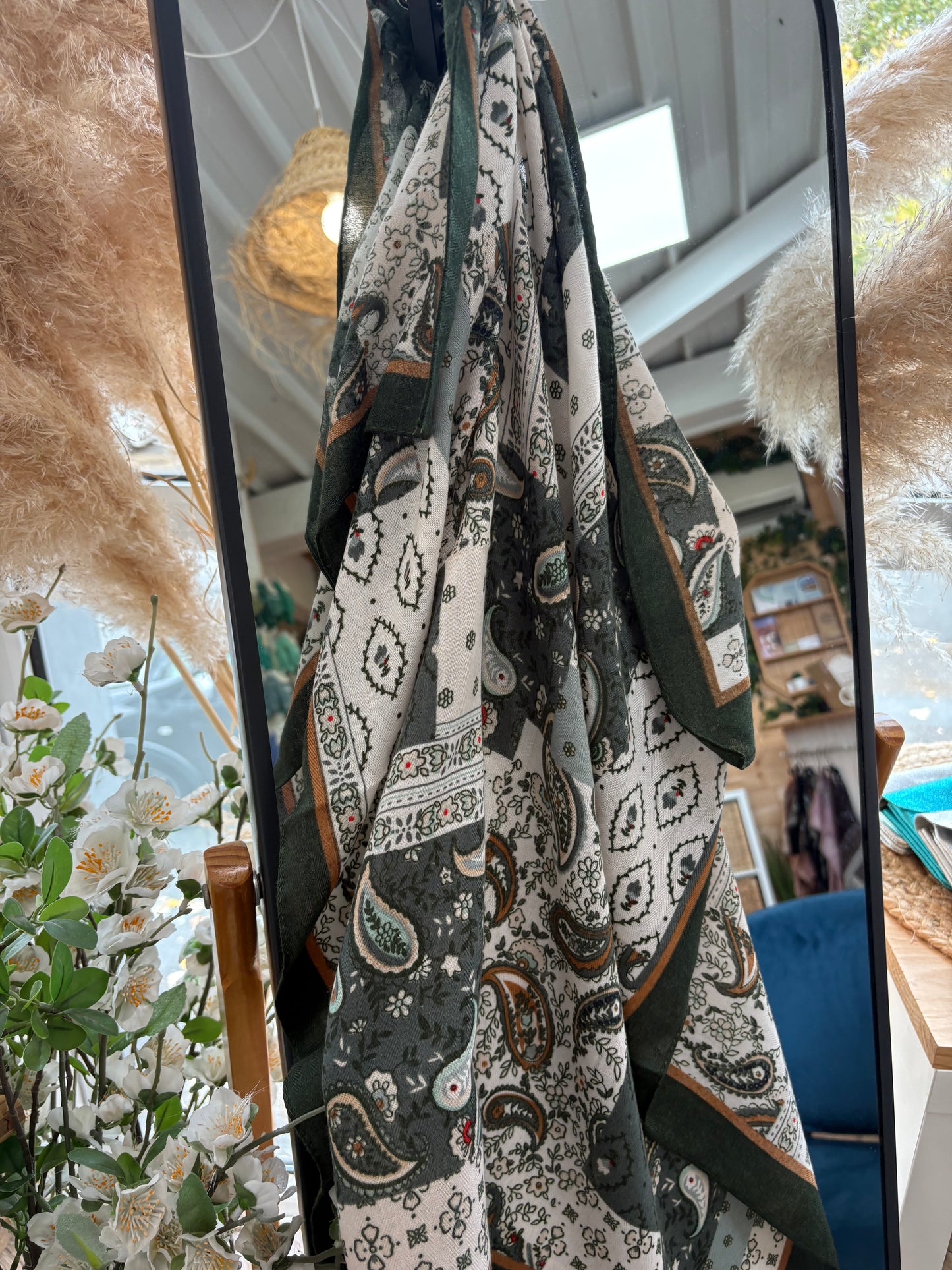 Foulard bandana kaki