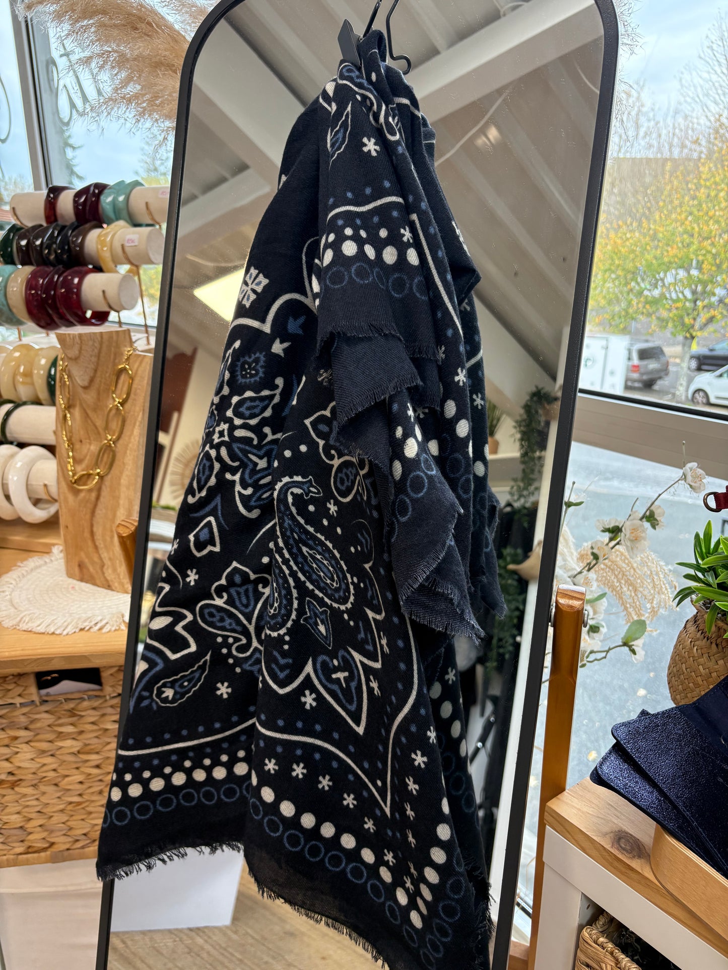 Foulard Bandana bleu marine