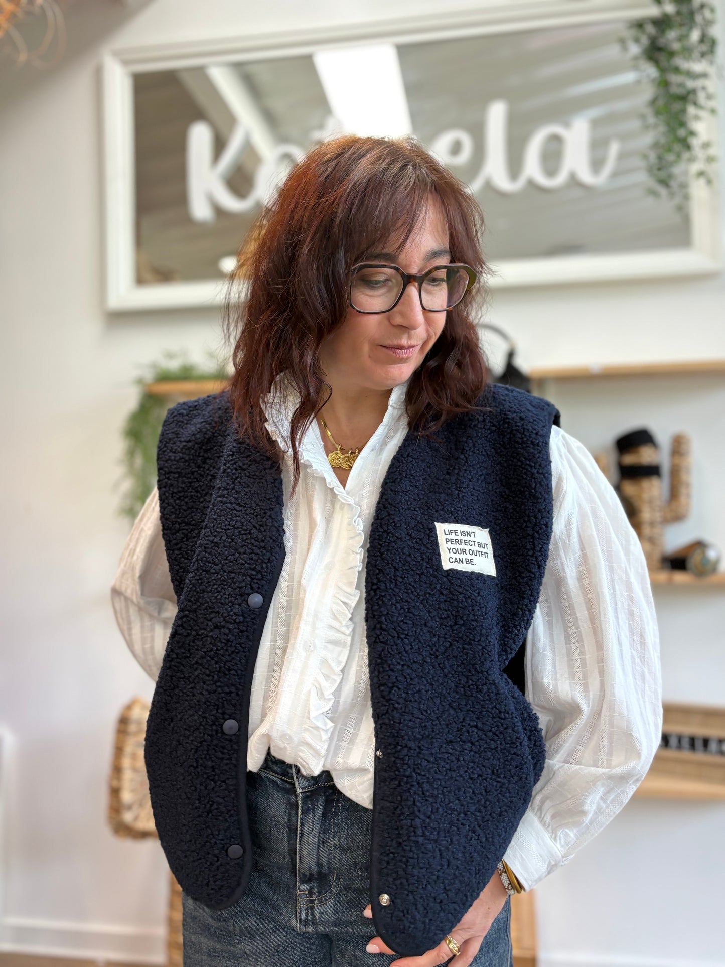 Veste Teddy Marine