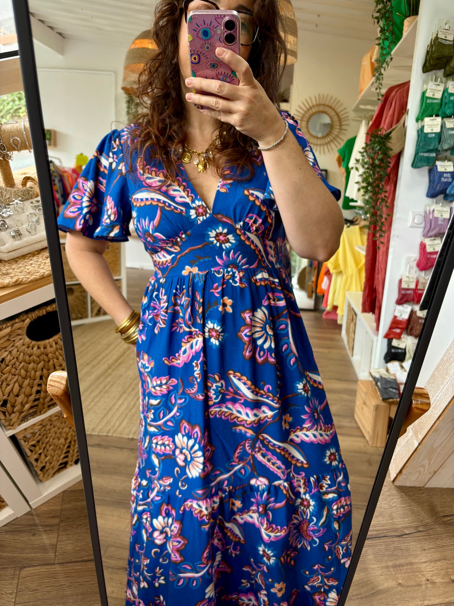 Robe Palmira bleu