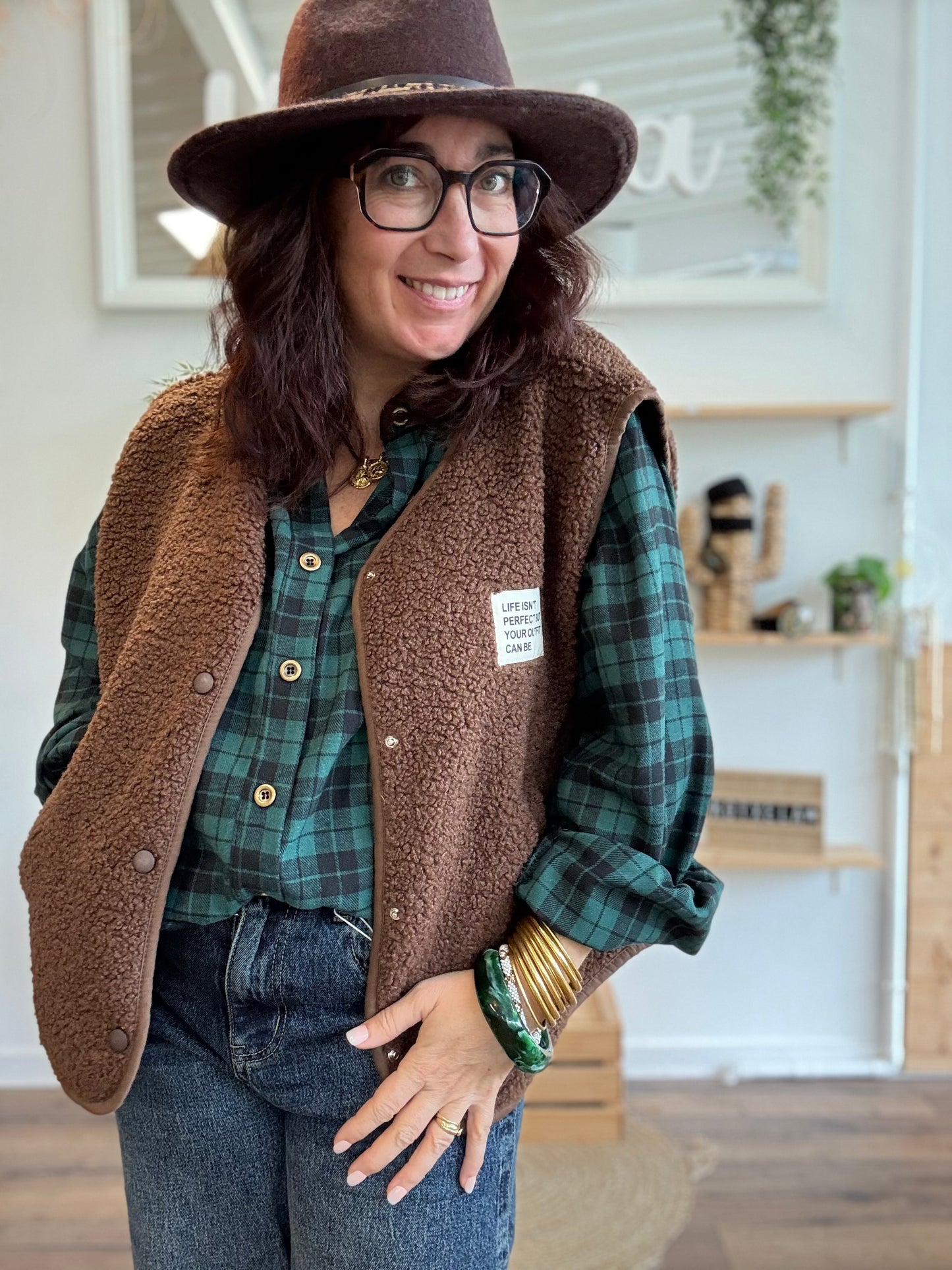 Veste Teddy chocolat