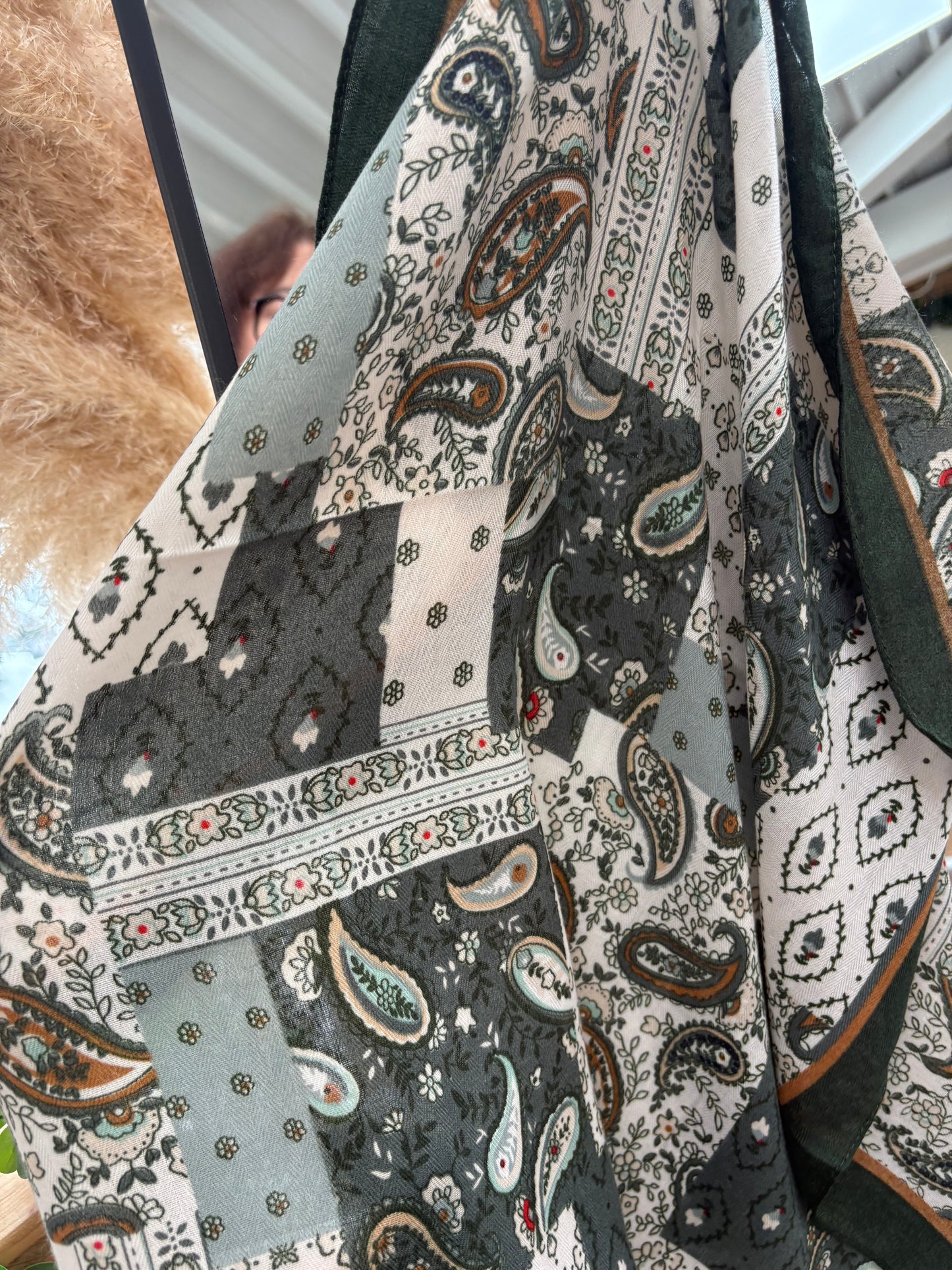 Foulard bandana kaki