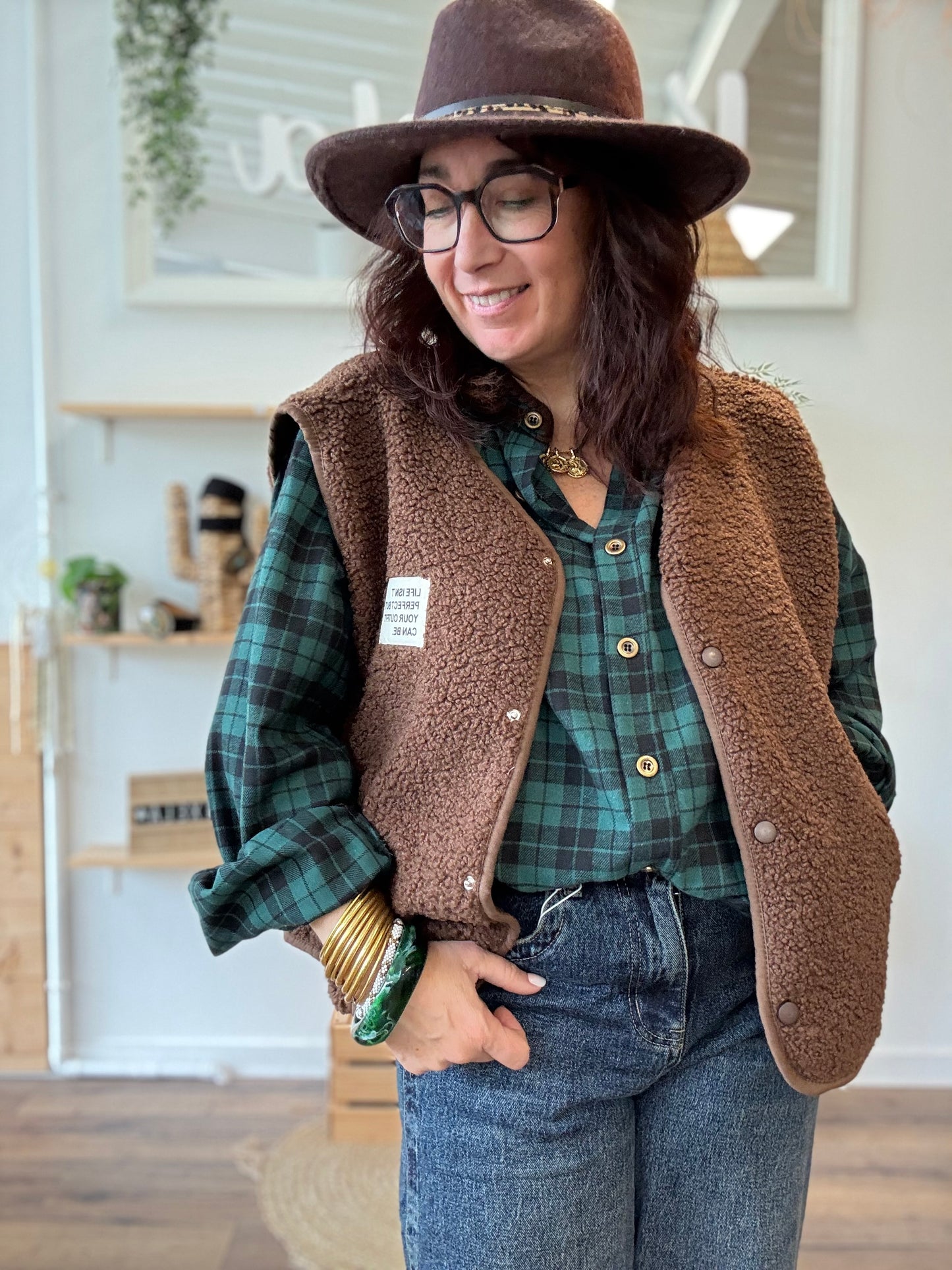 Veste Teddy chocolat