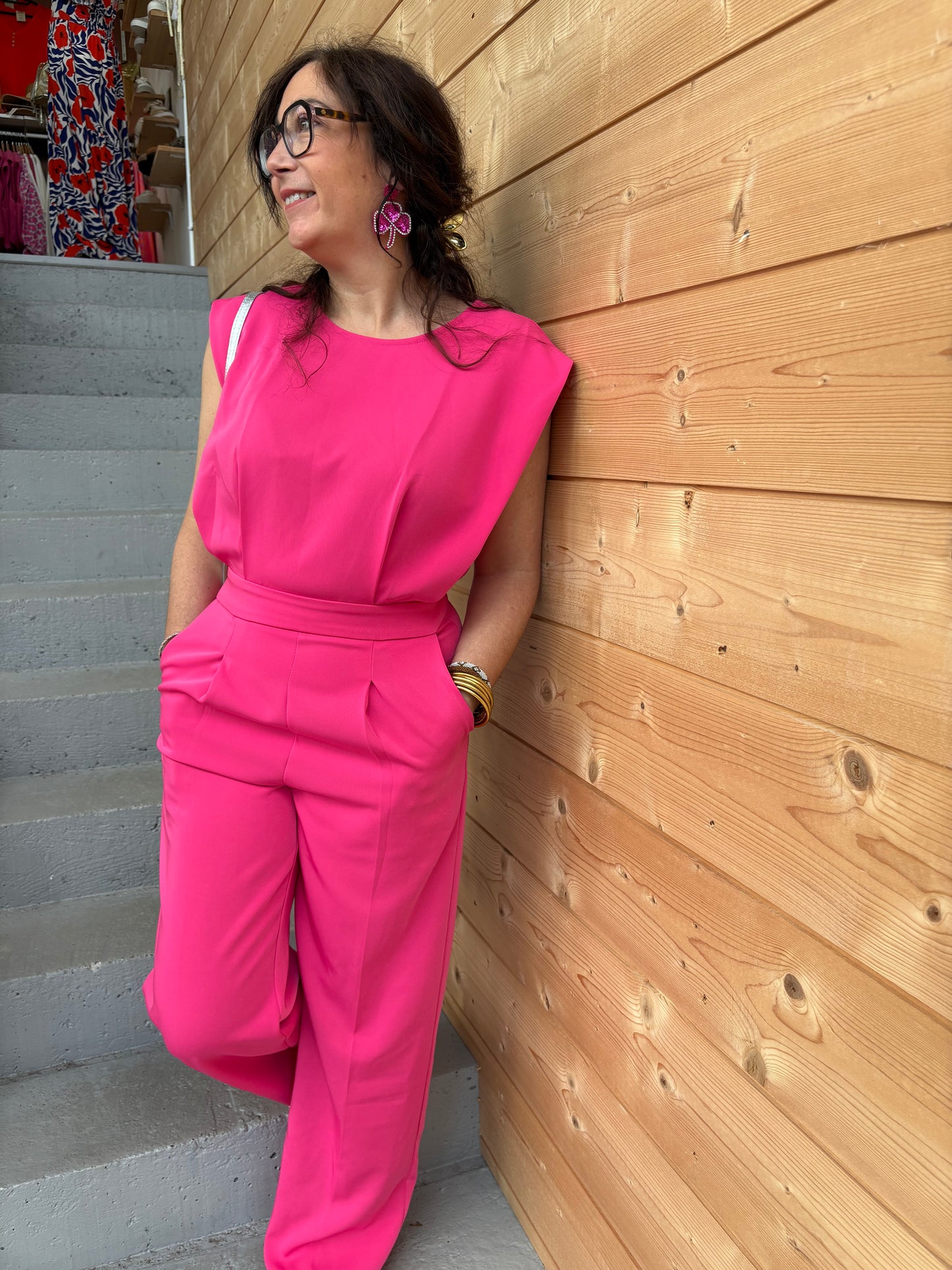 Boucles d’oreilles trèfle paillettes