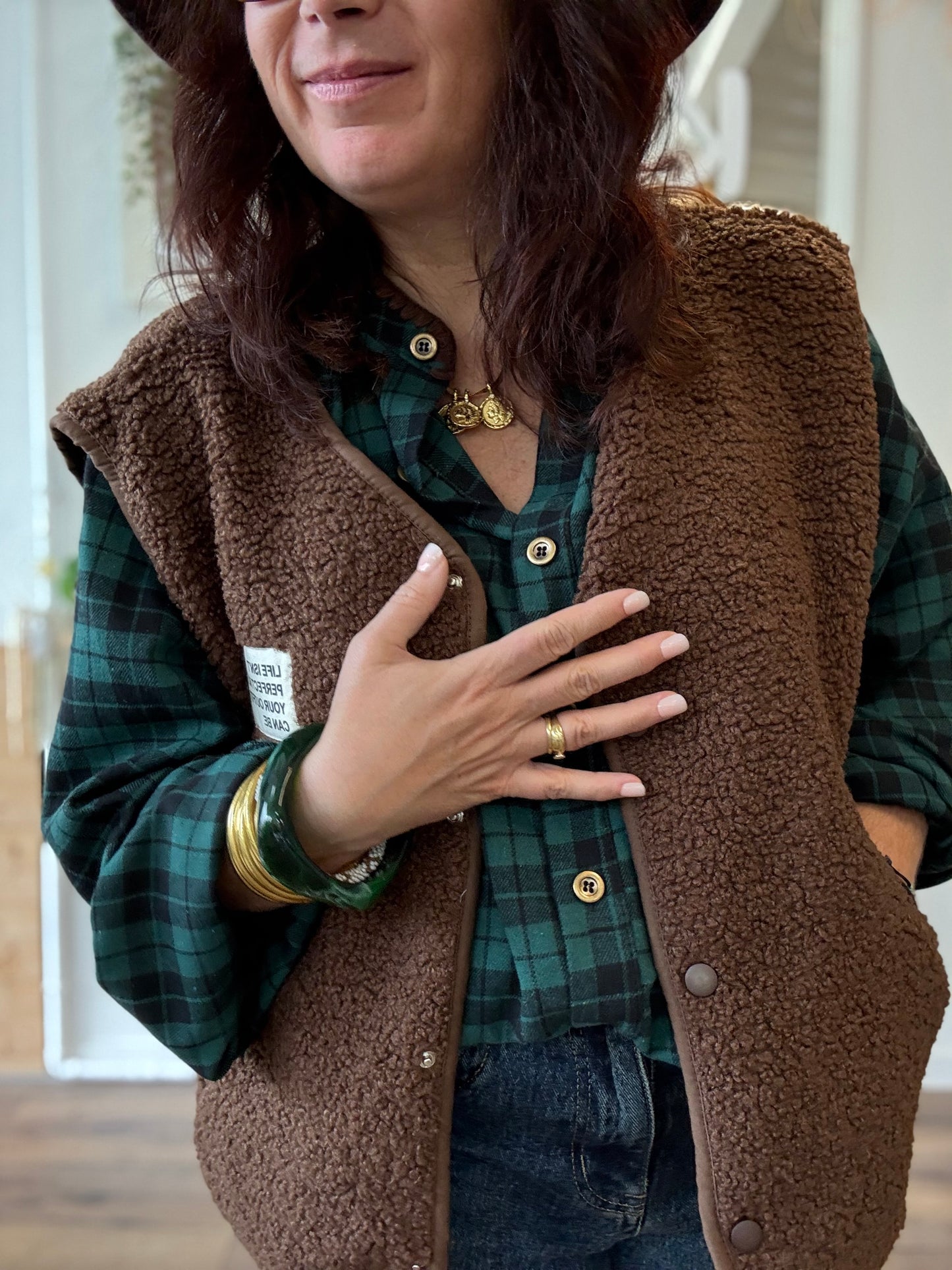 Veste Teddy chocolat