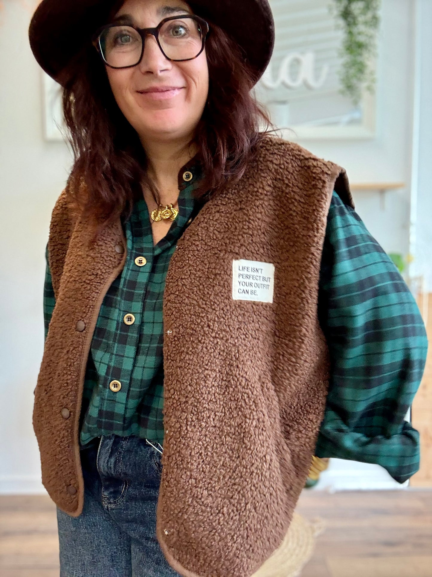 Veste Teddy chocolat