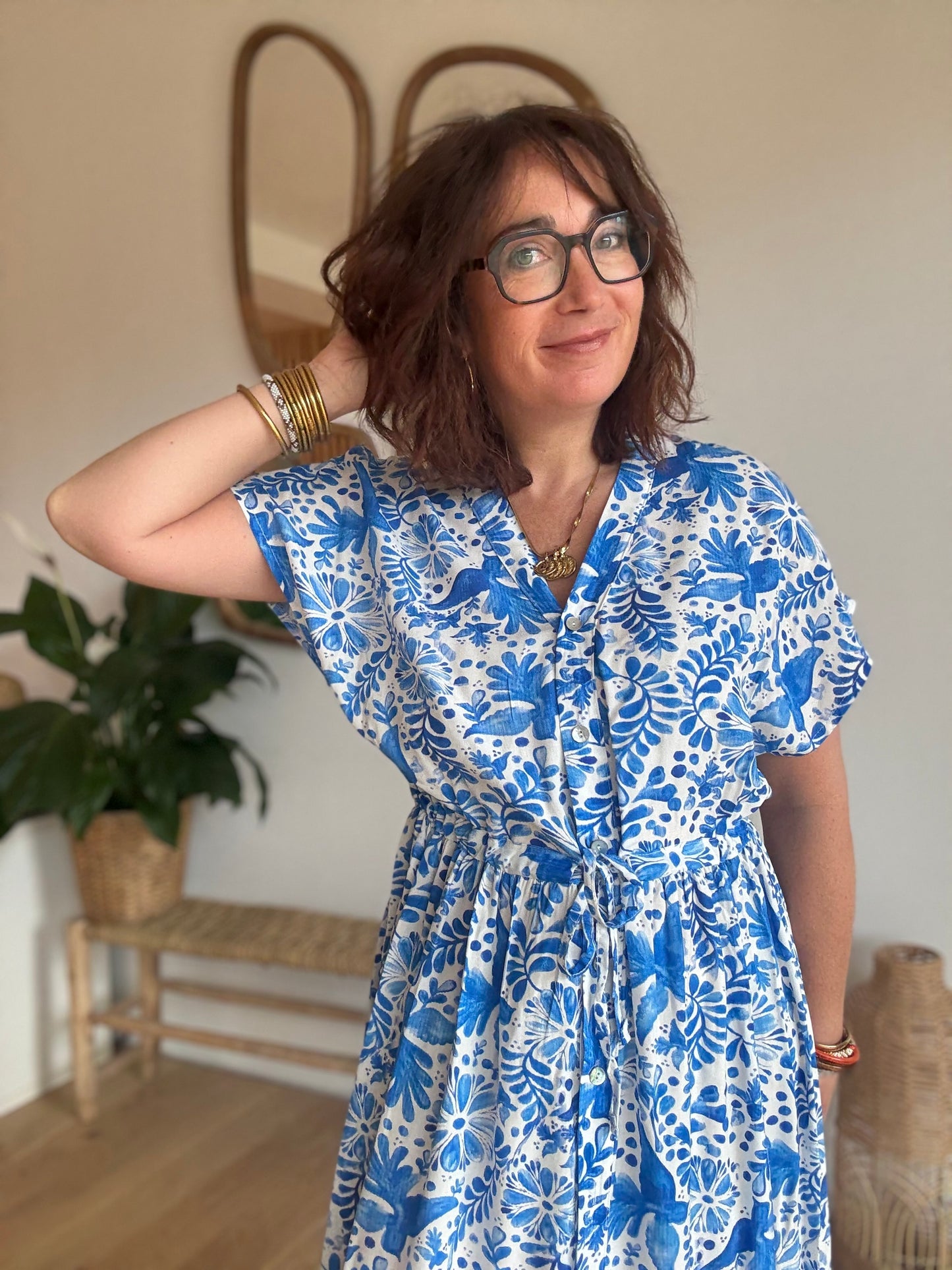 Robe longue Azur