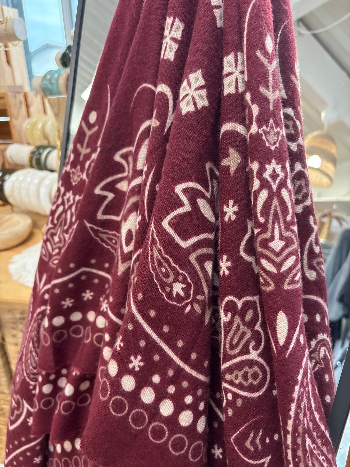 Foulard Bandana bordeaux