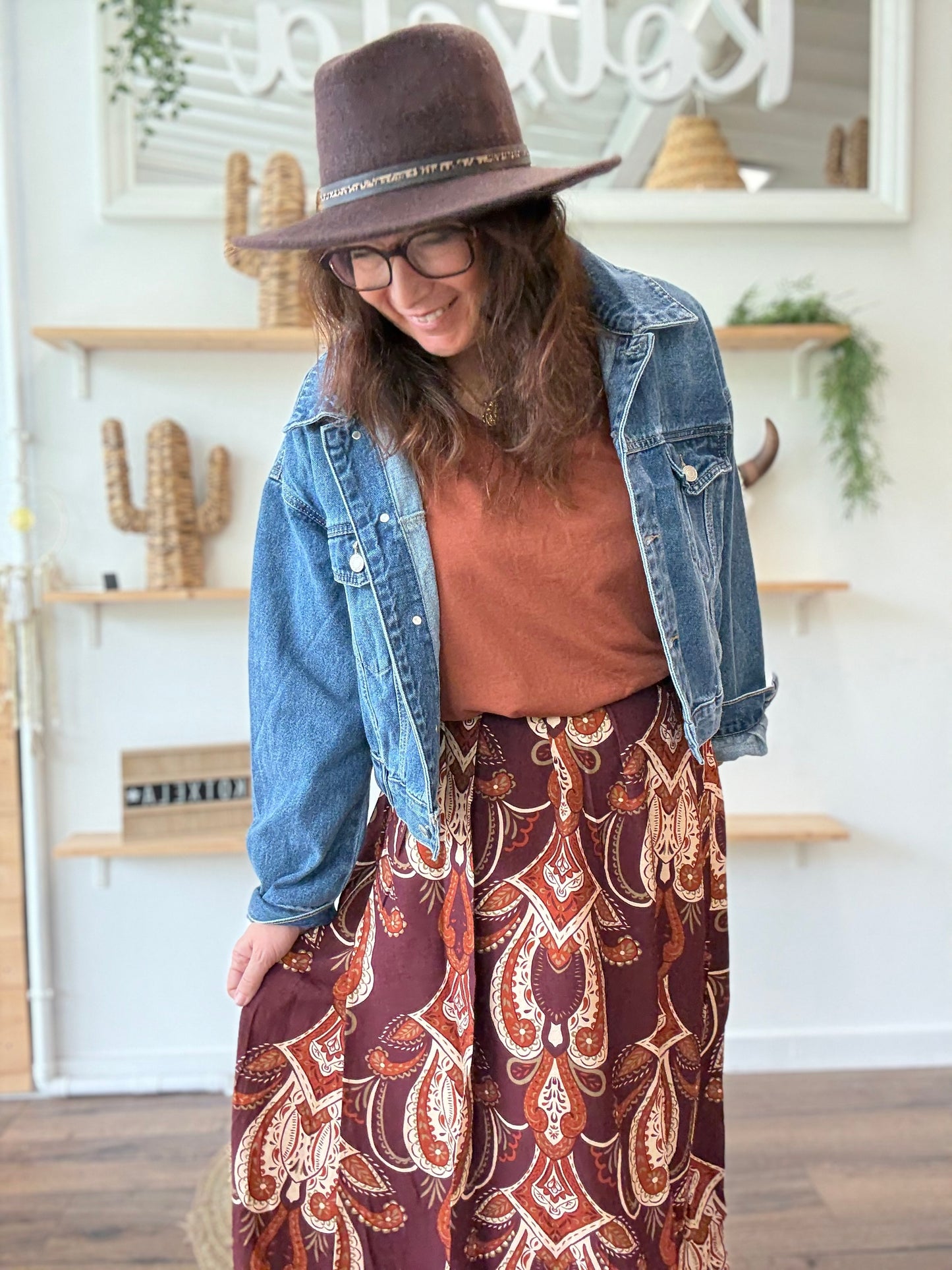 Veste en jean courte wild west