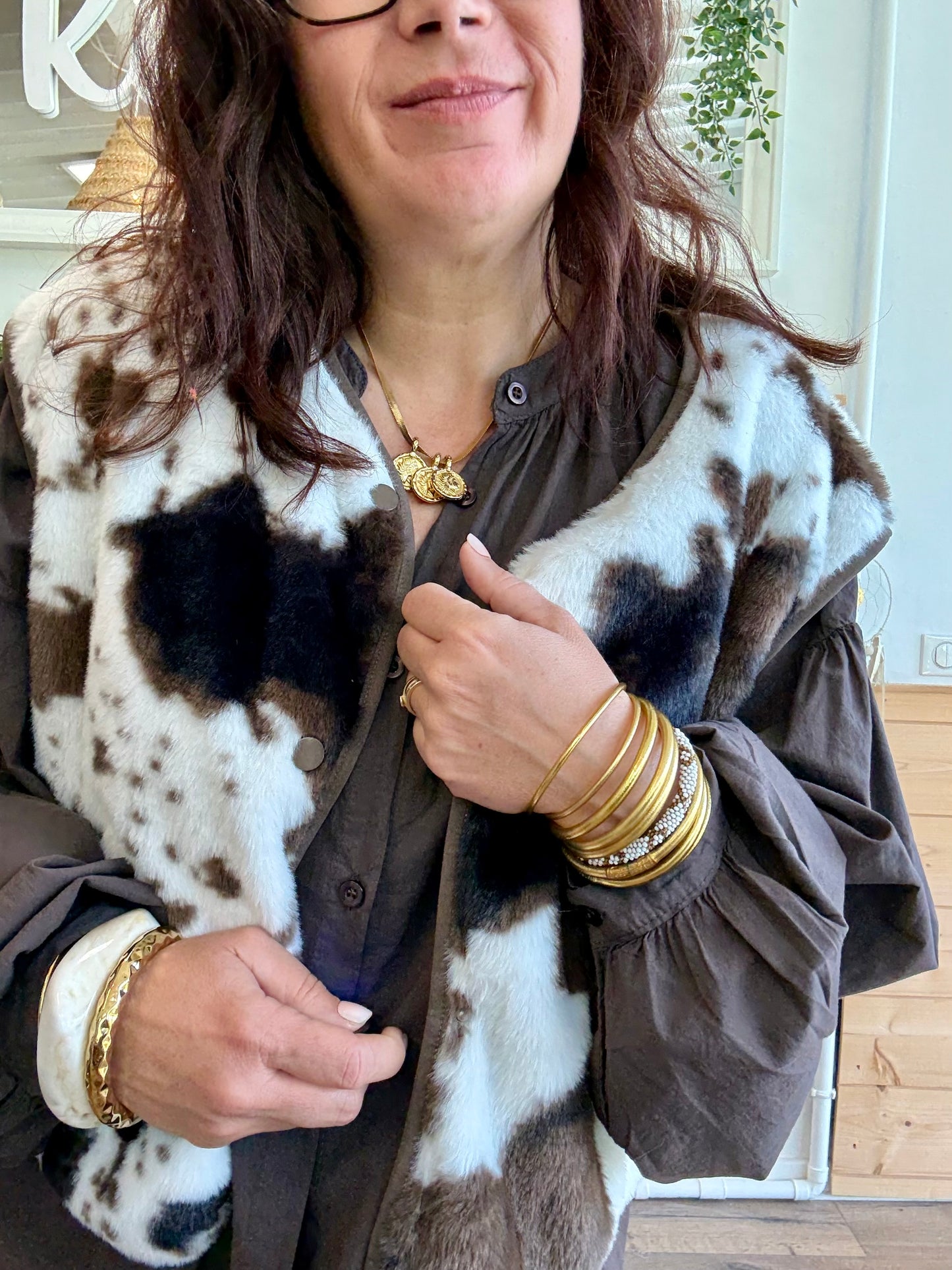 Veste sans manches cow