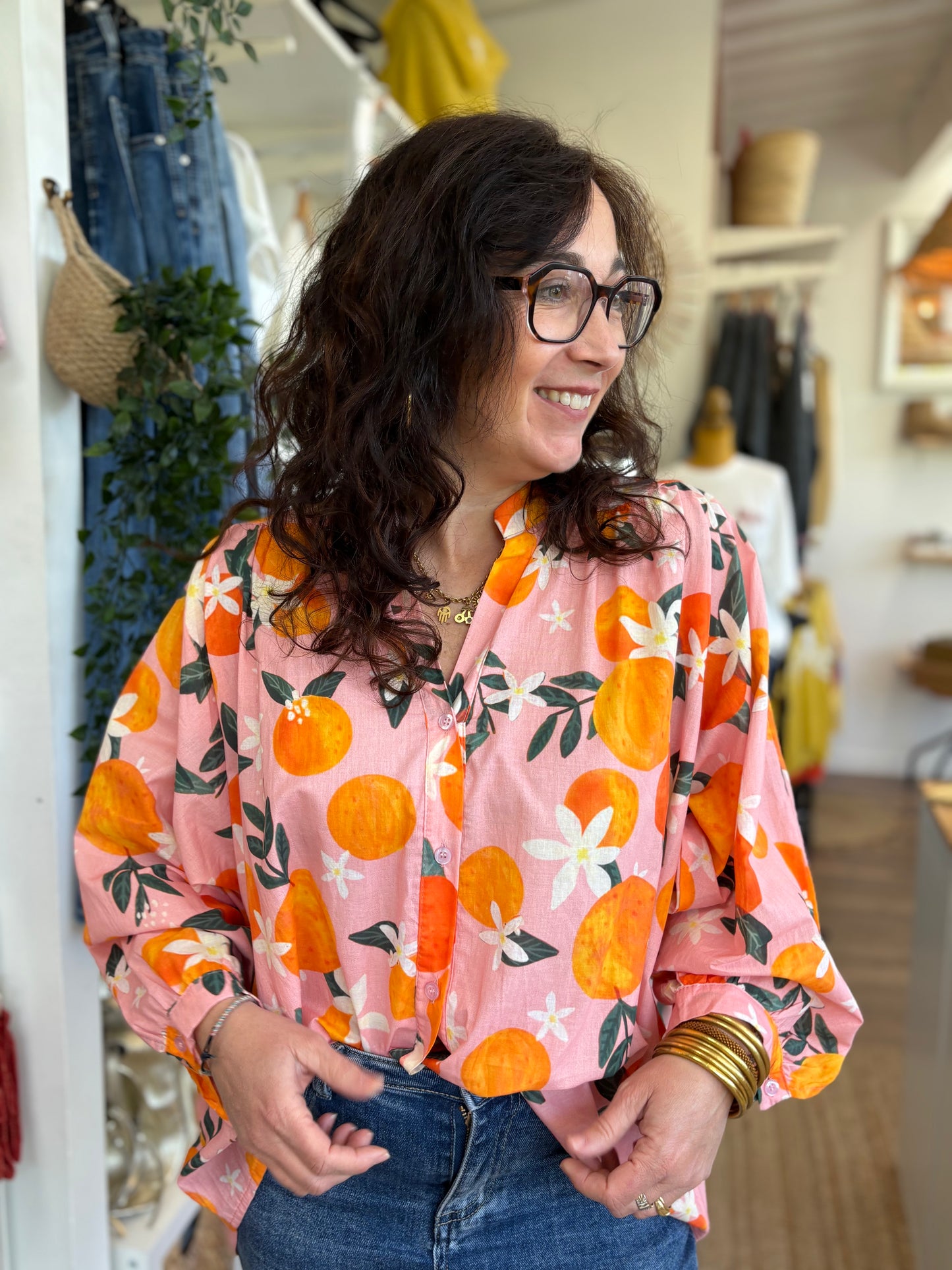 Chemisier Orange Blossom