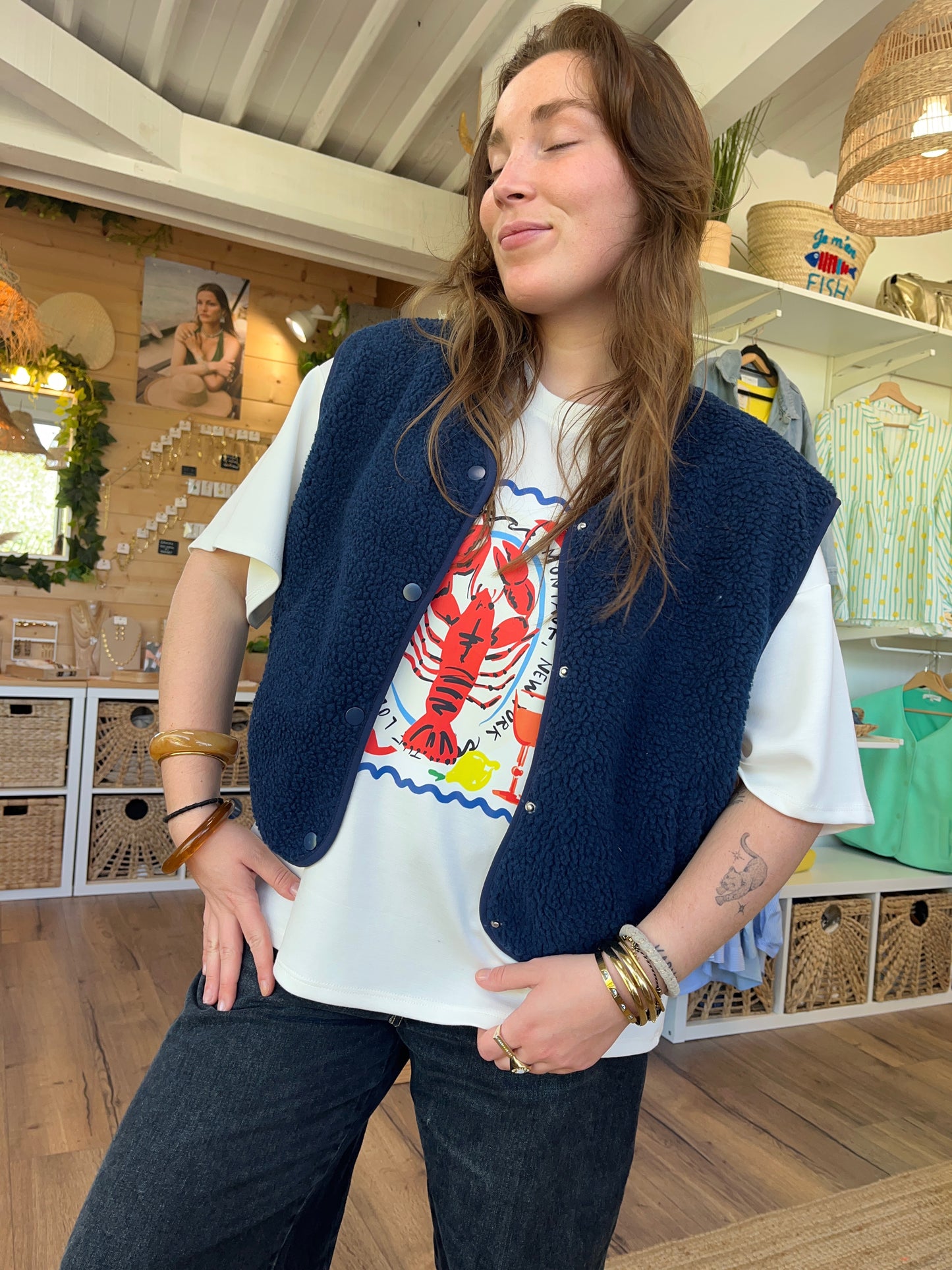 Veste Sans manche LOLA Marine