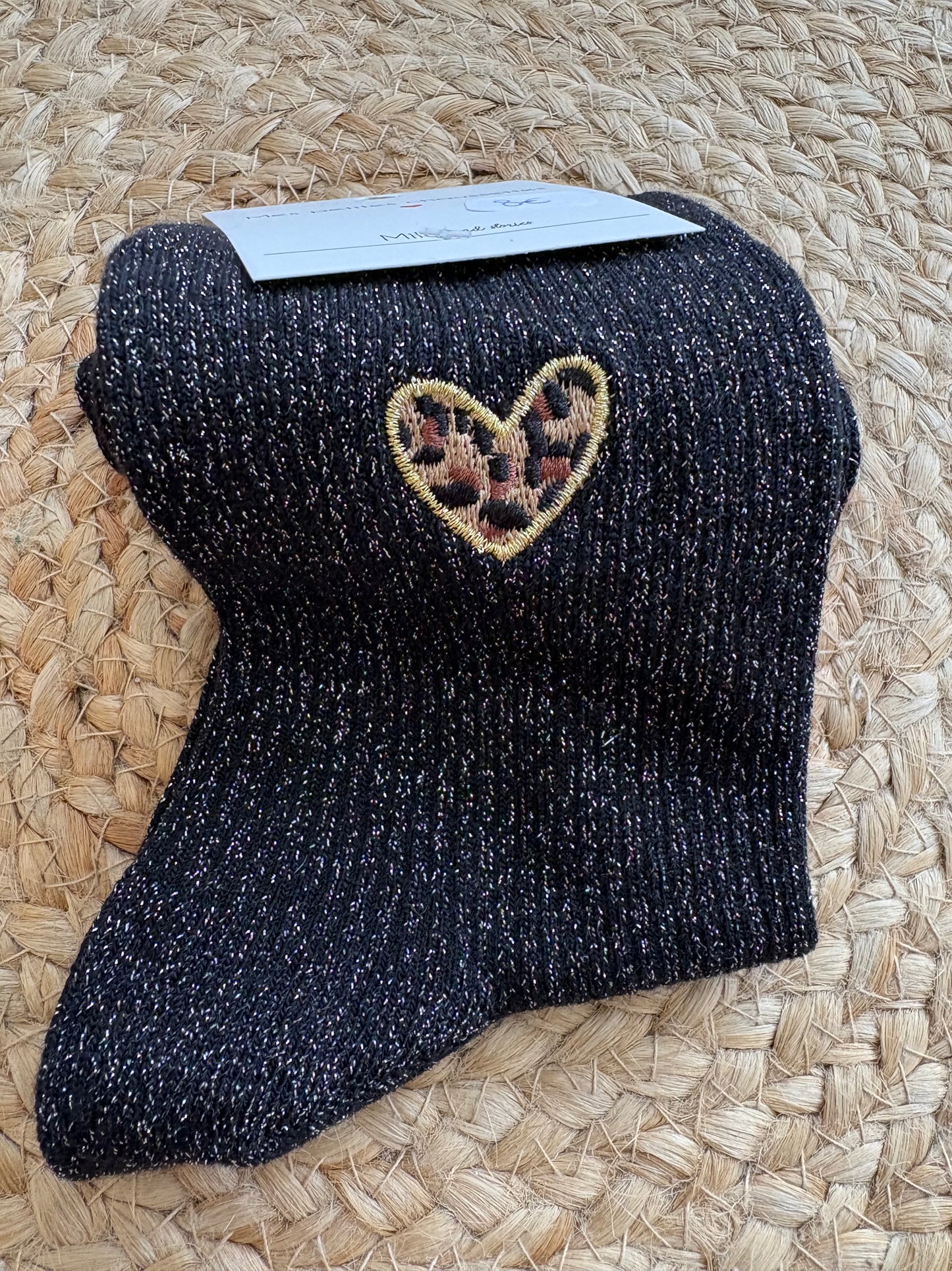 Chaussettes coeur leopard❤️