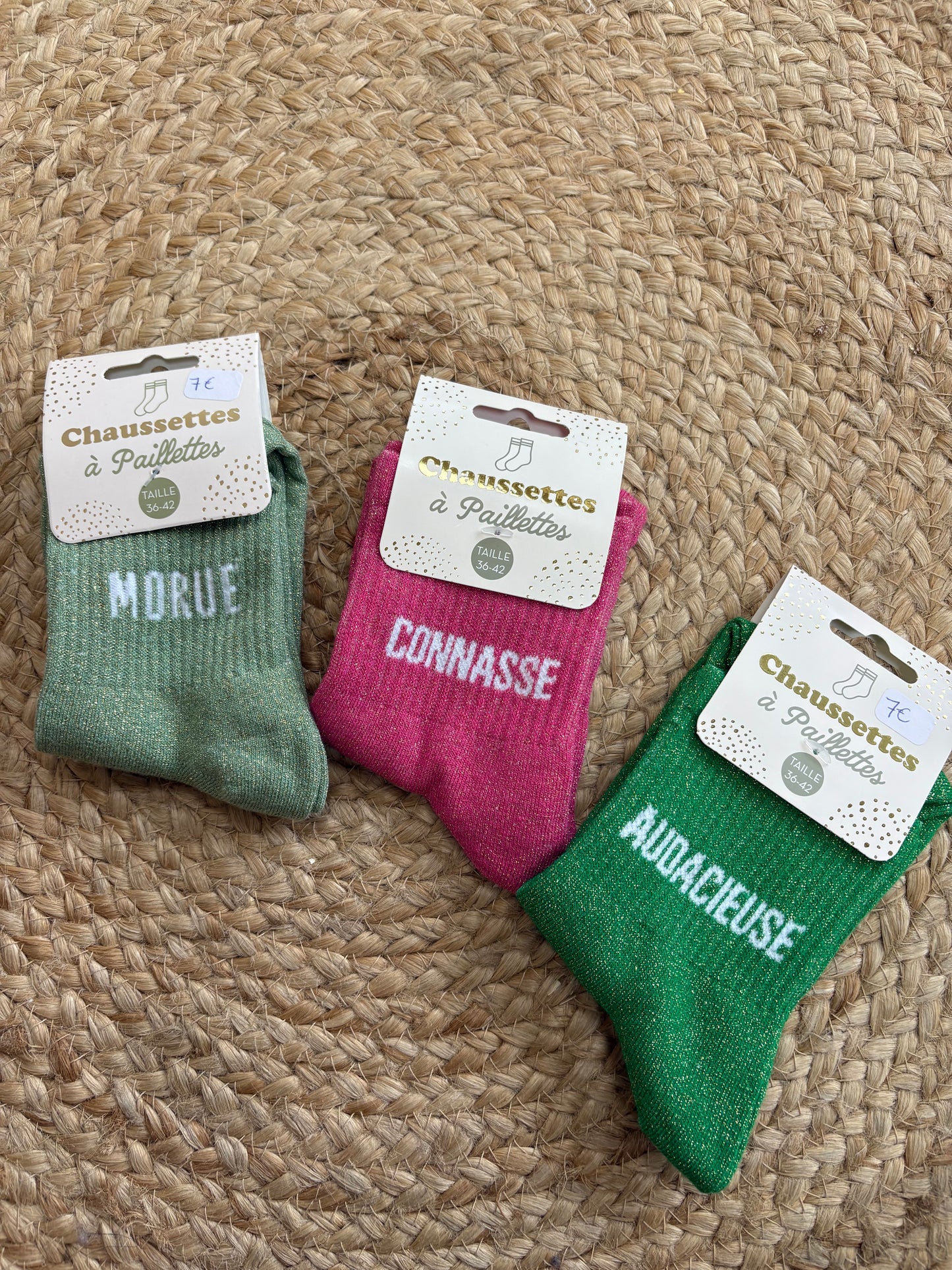 Chaussettes à paillettes ✨
