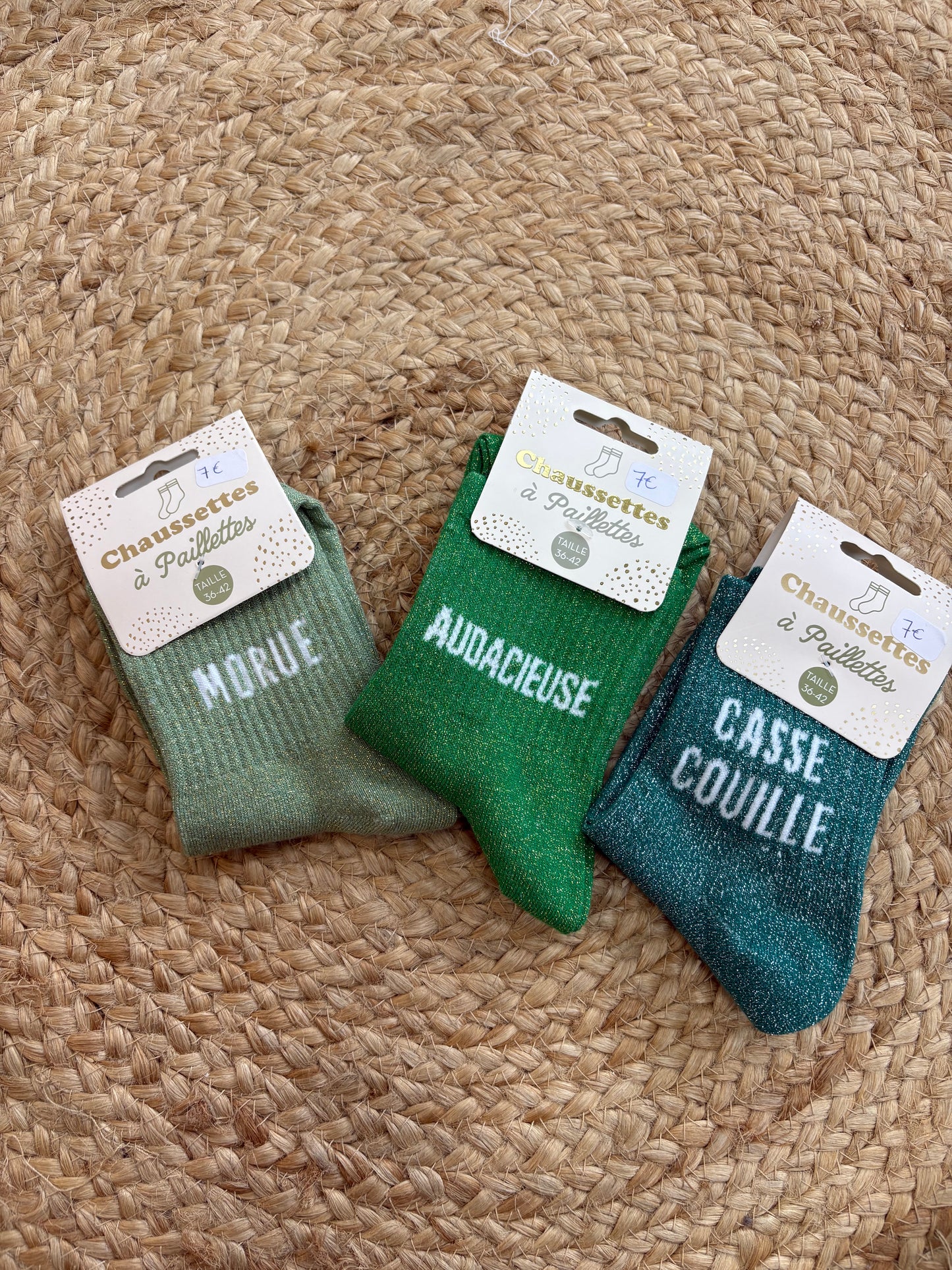 Chaussettes à paillettes ✨