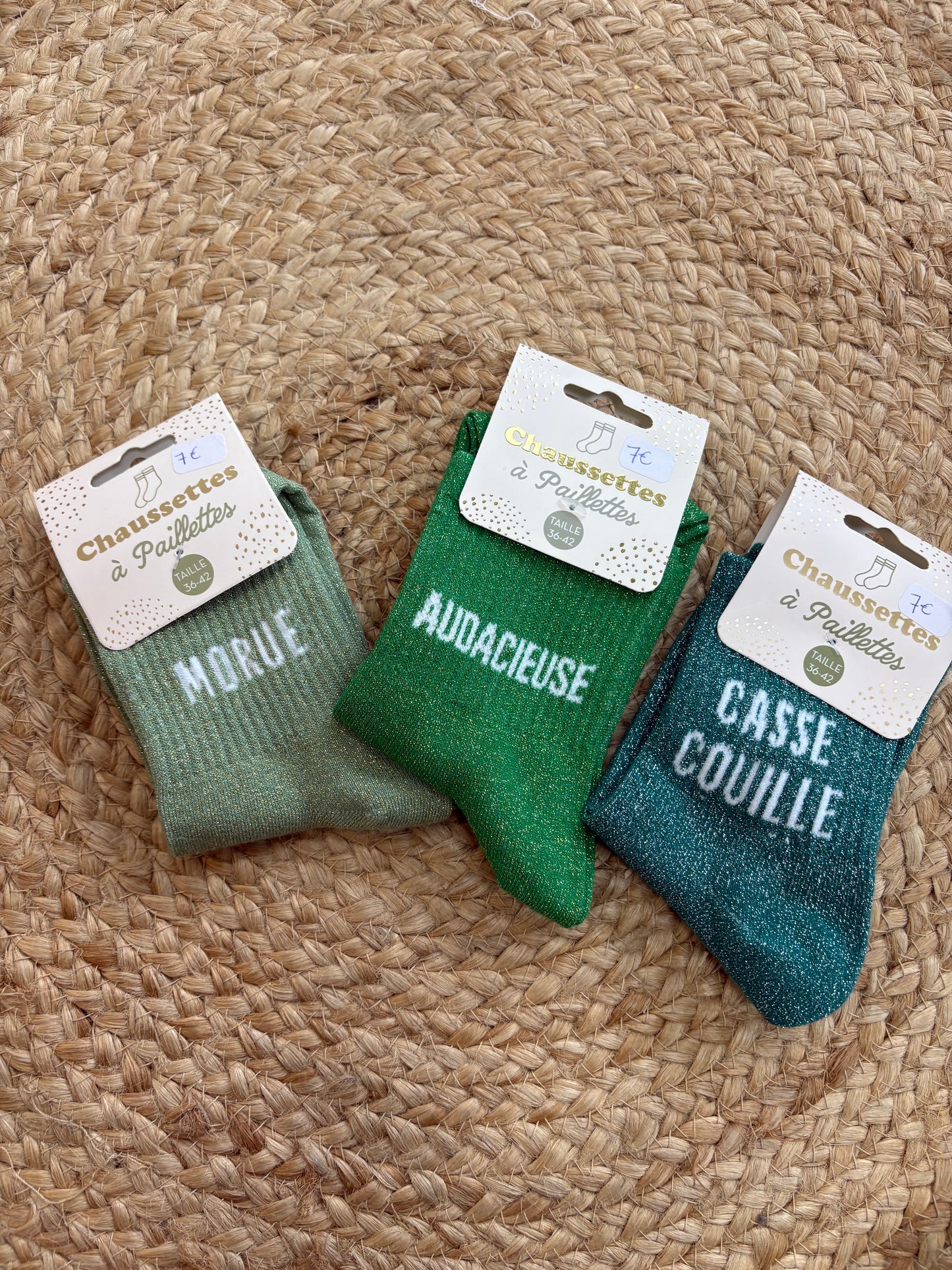 Chaussettes à paillettes ✨