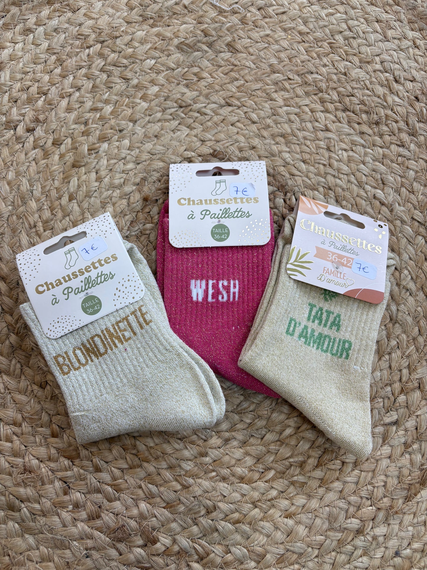 Chaussettes à paillettes ✨