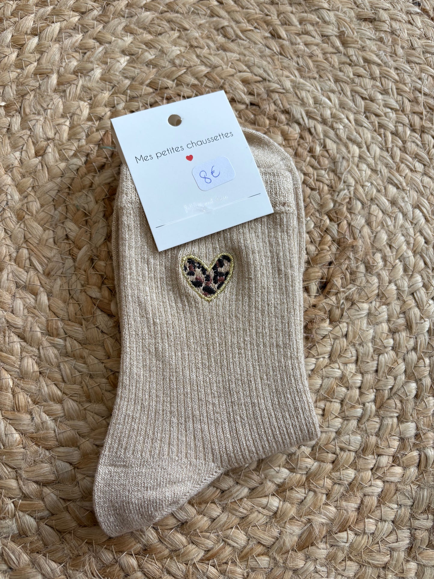 Chaussettes coeur leopard❤️