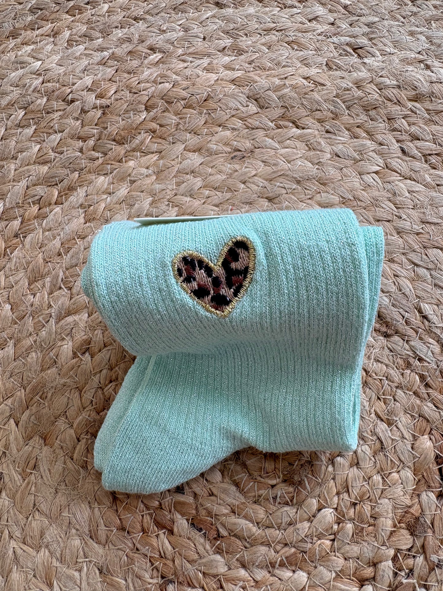 Chaussettes coeur leopard❤️