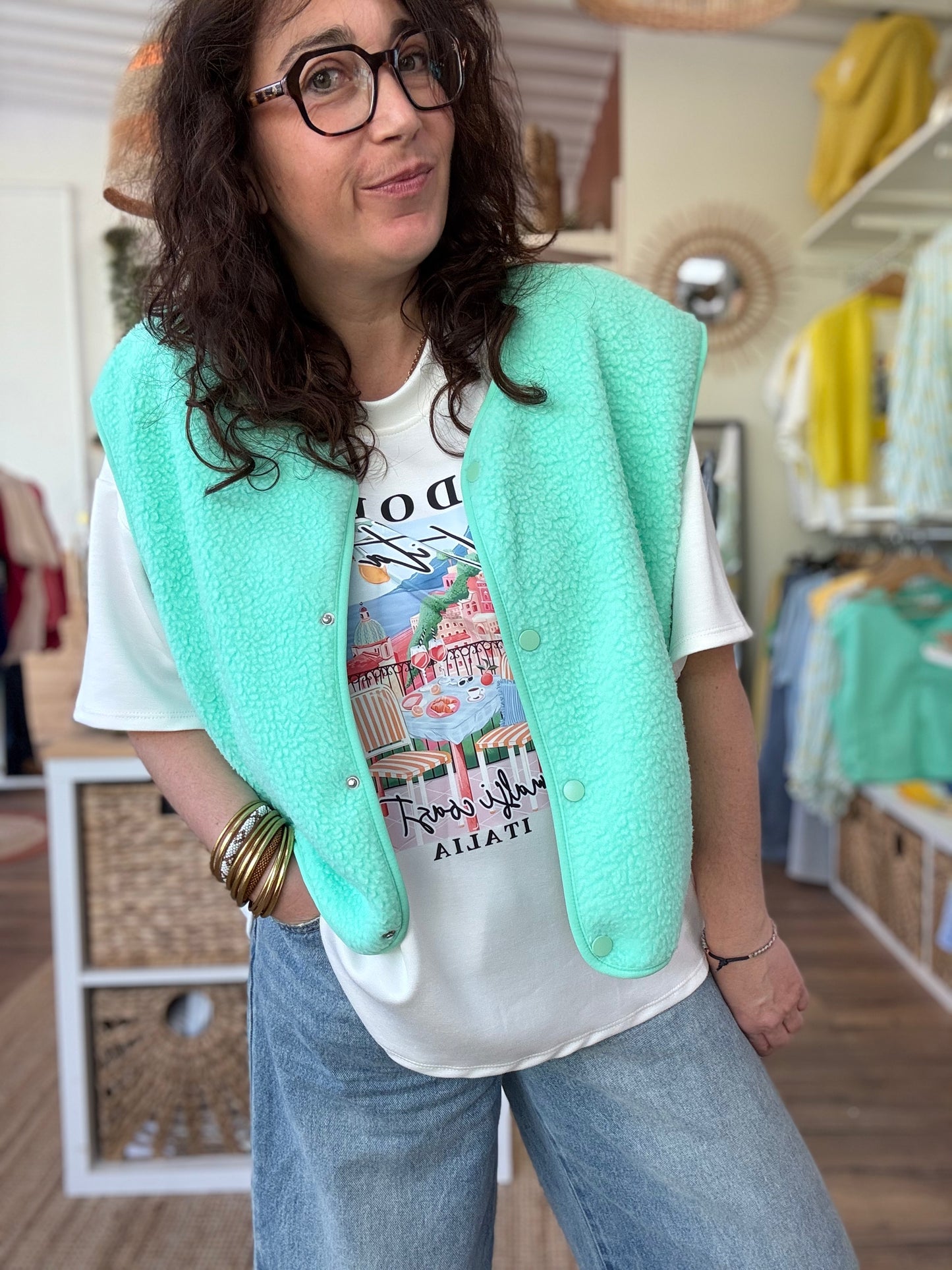 Veste Sans manche Lola Verte