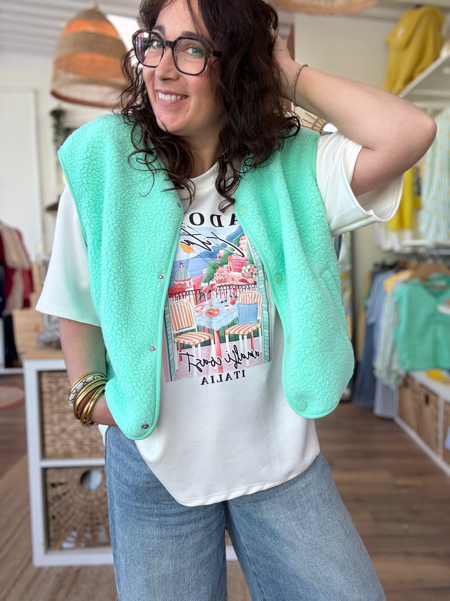 Veste Sans manche Lola Verte