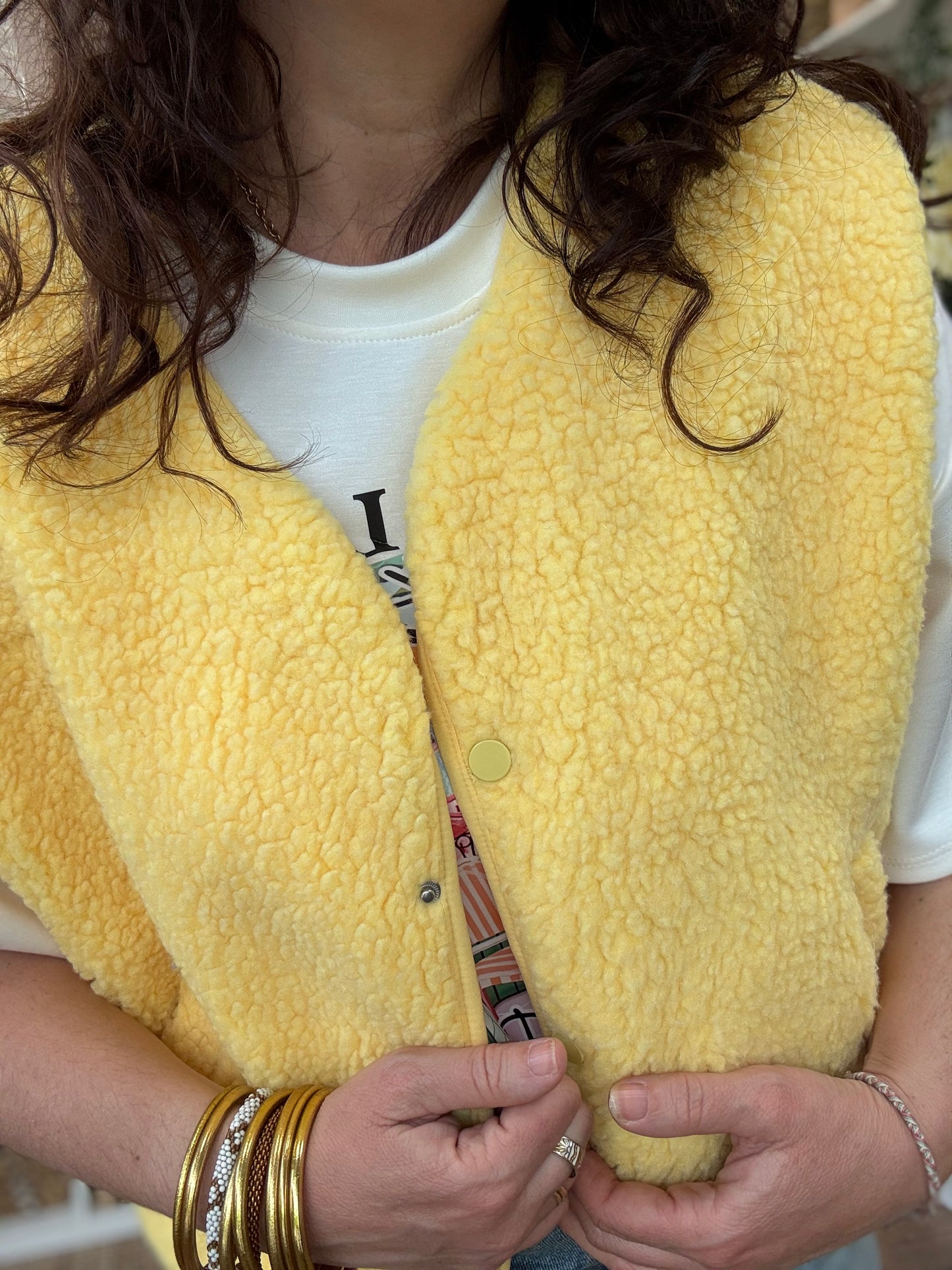 Veste sans Manche LOLA jaune