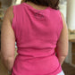 Débardeur coton rose