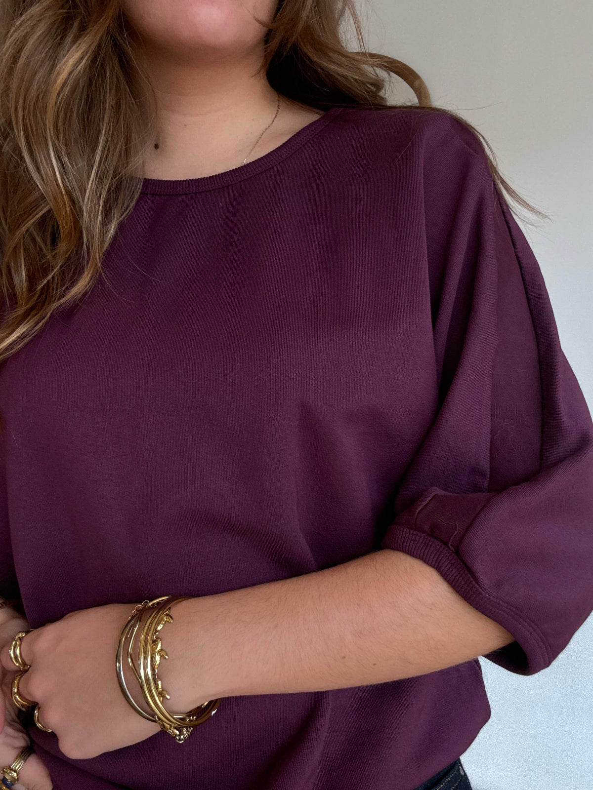 Sweat celeste Bordeaux