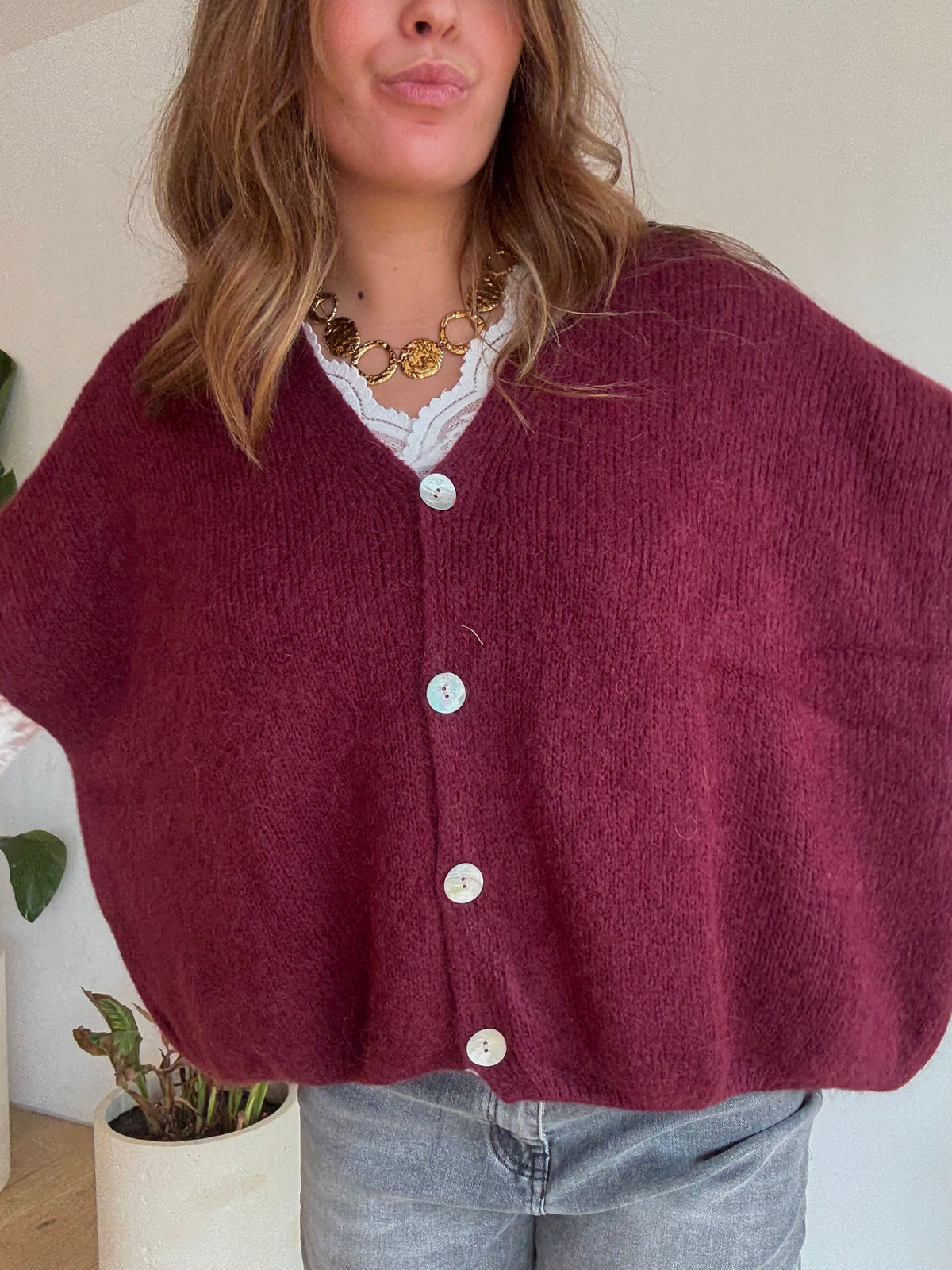 Gilet Eliott Bordeaux