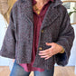 Veste tweed Charlie Marine chiné Bordeaux