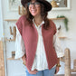 Gilet sans manches cow girl terracota
