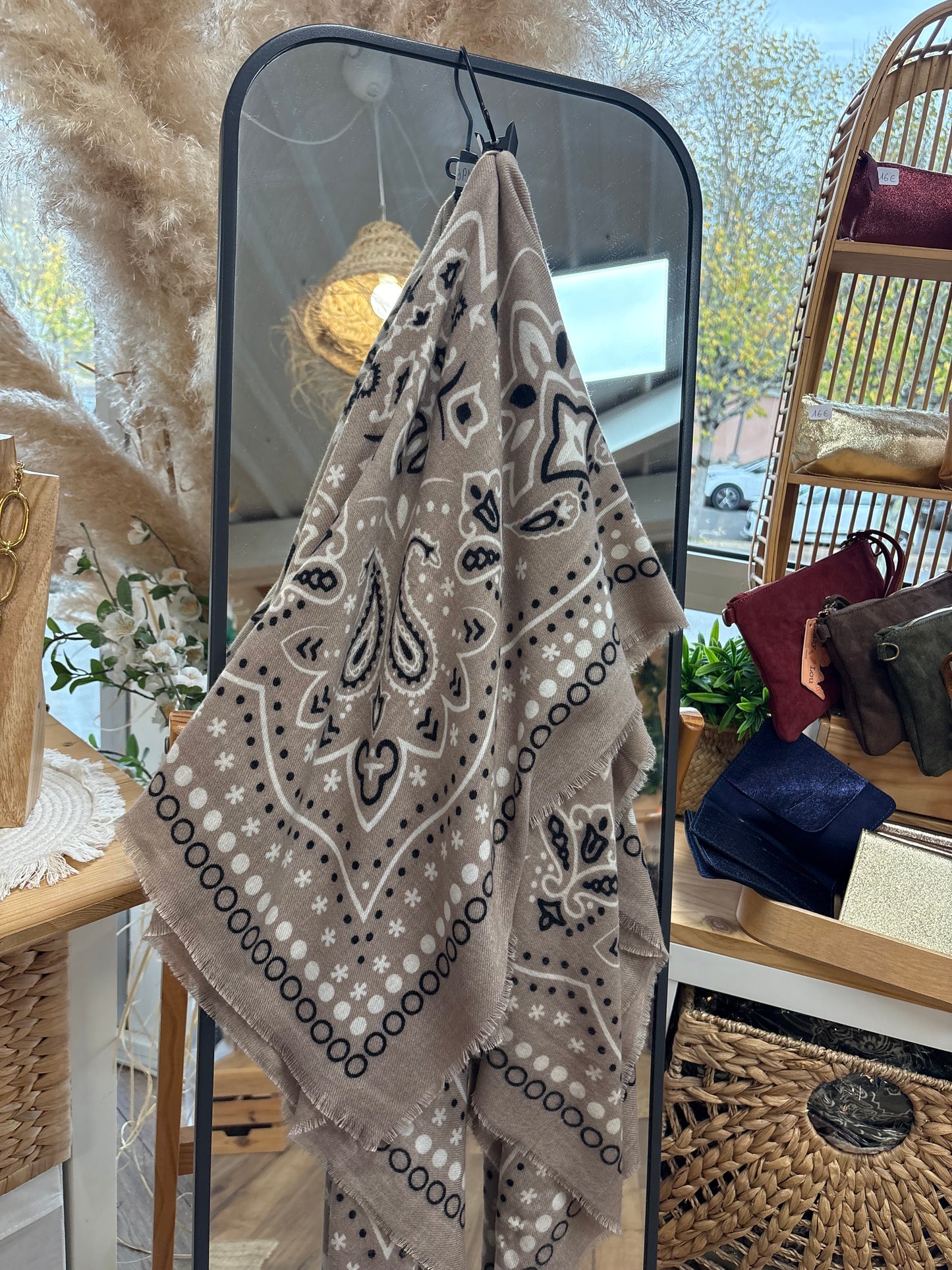 Foulard Bandana beige