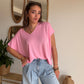 Pull très fin rose 🌸