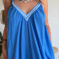 Robe playa bleu