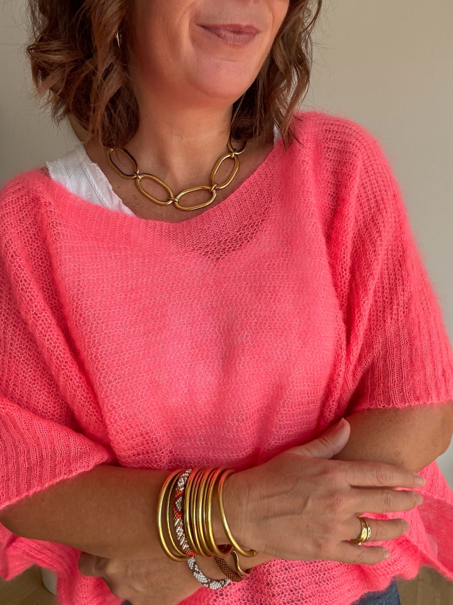 Pull Mia corail