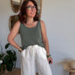 Pantalon lin écru