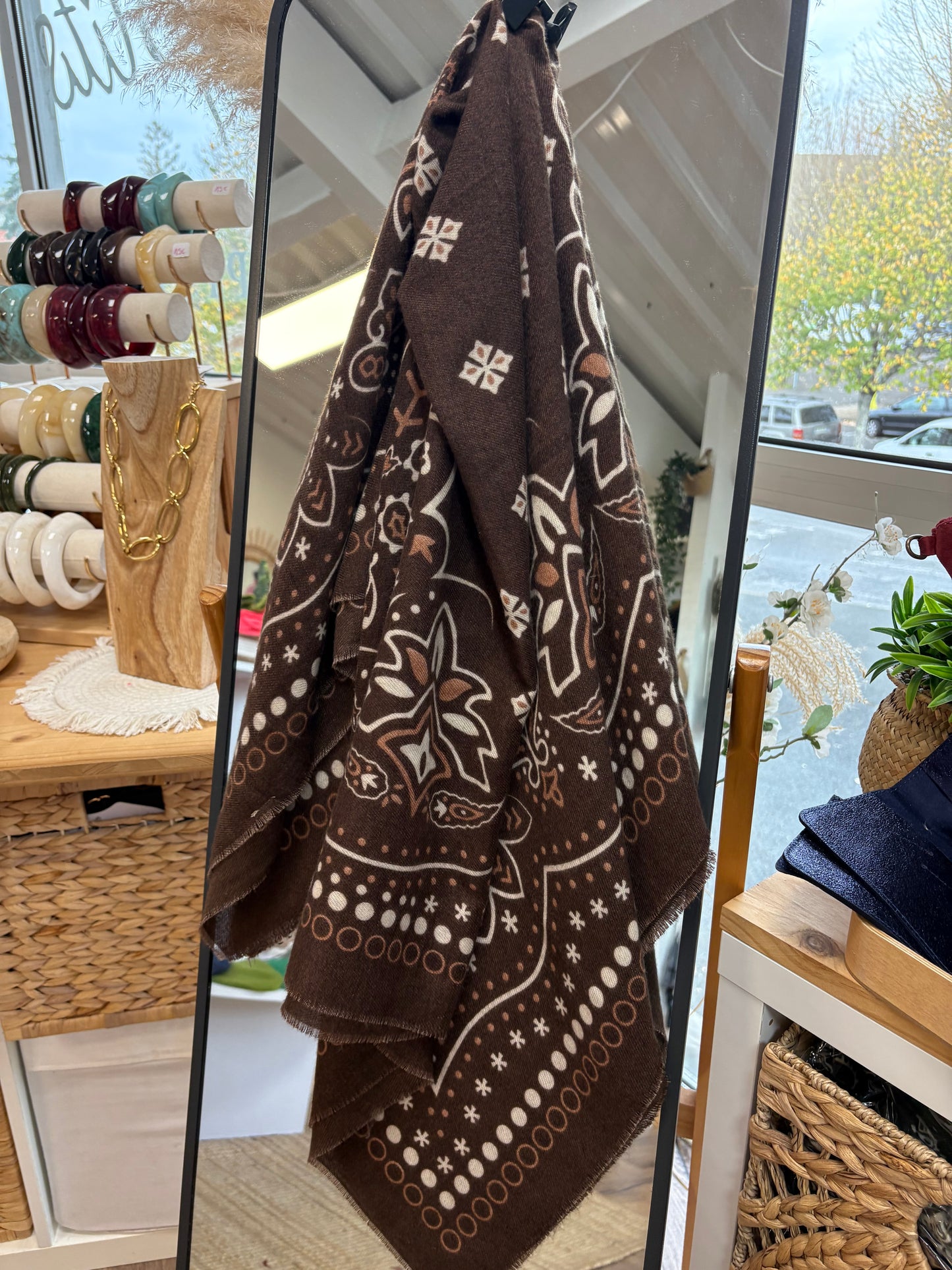 Foulard Bandana Chocolat