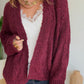 Gilet doudou étoile bordeaux