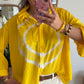 Chemise Tie and Dye jaune