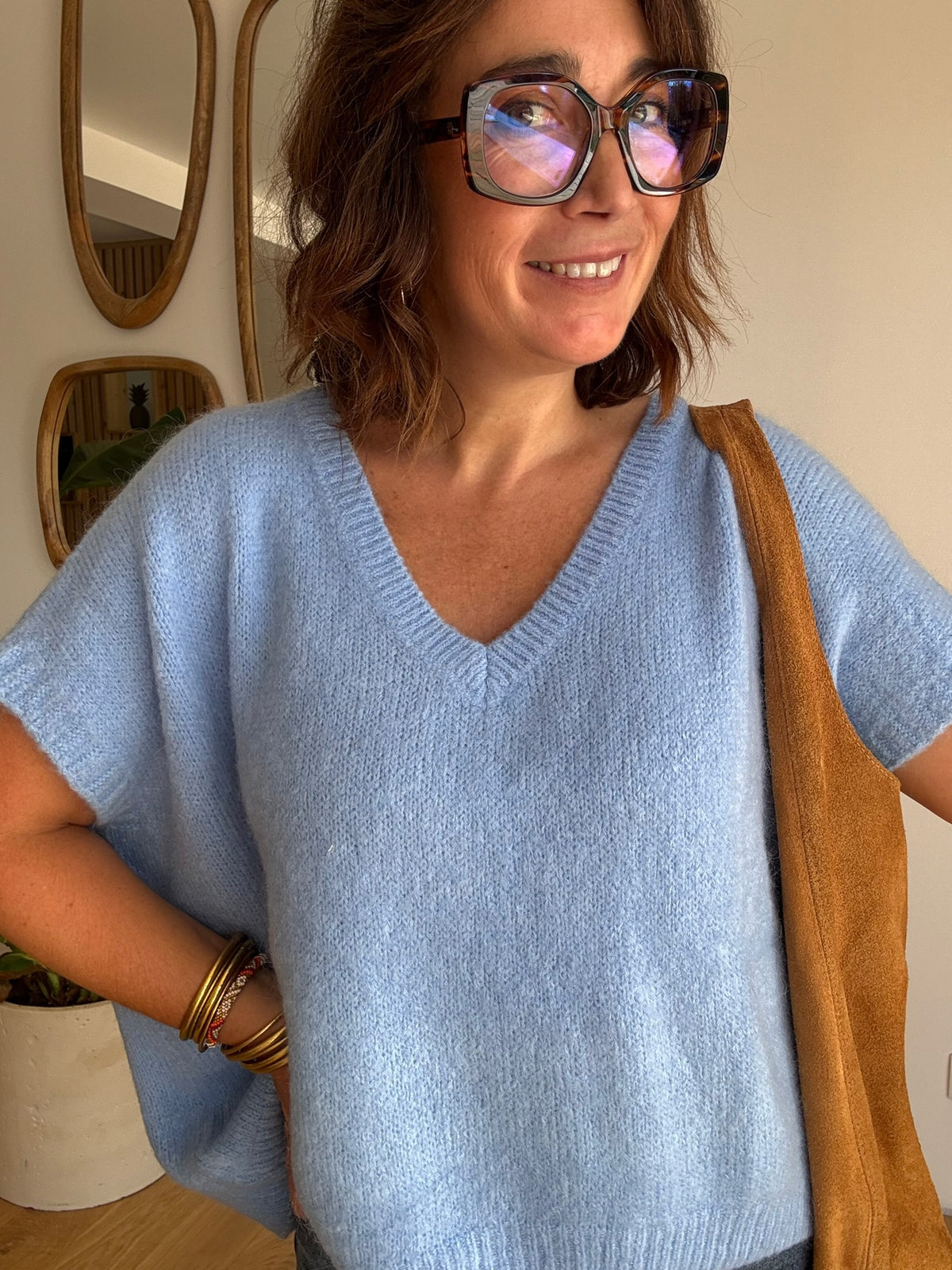 Pull Gina bleu