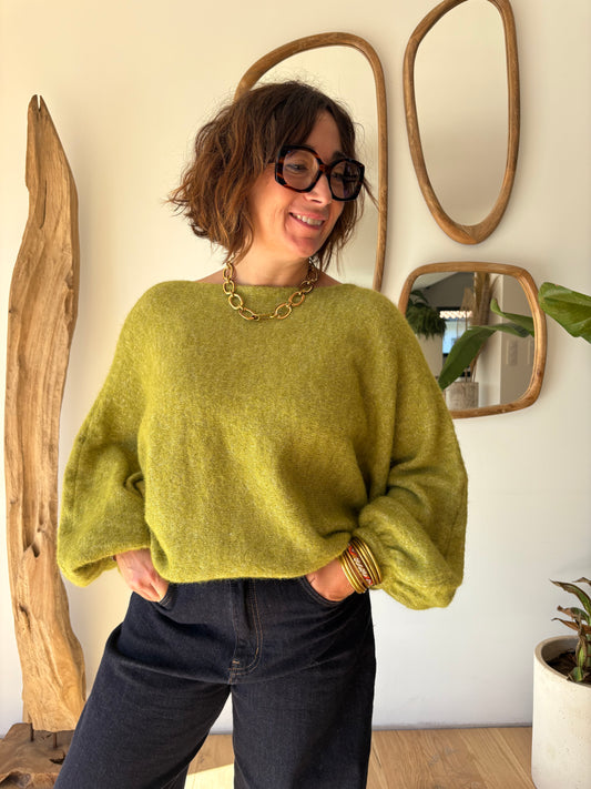 Pull Oliver vert olive